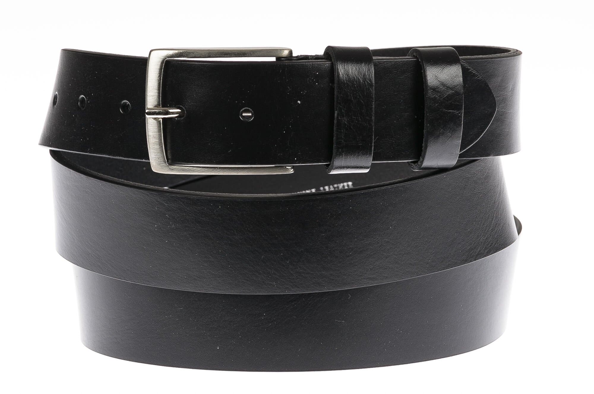 LUGANO EXTRA LUNGA: cintura uomo in cuoio, colore: NERO, CHIAROSCURO, Made in Italy