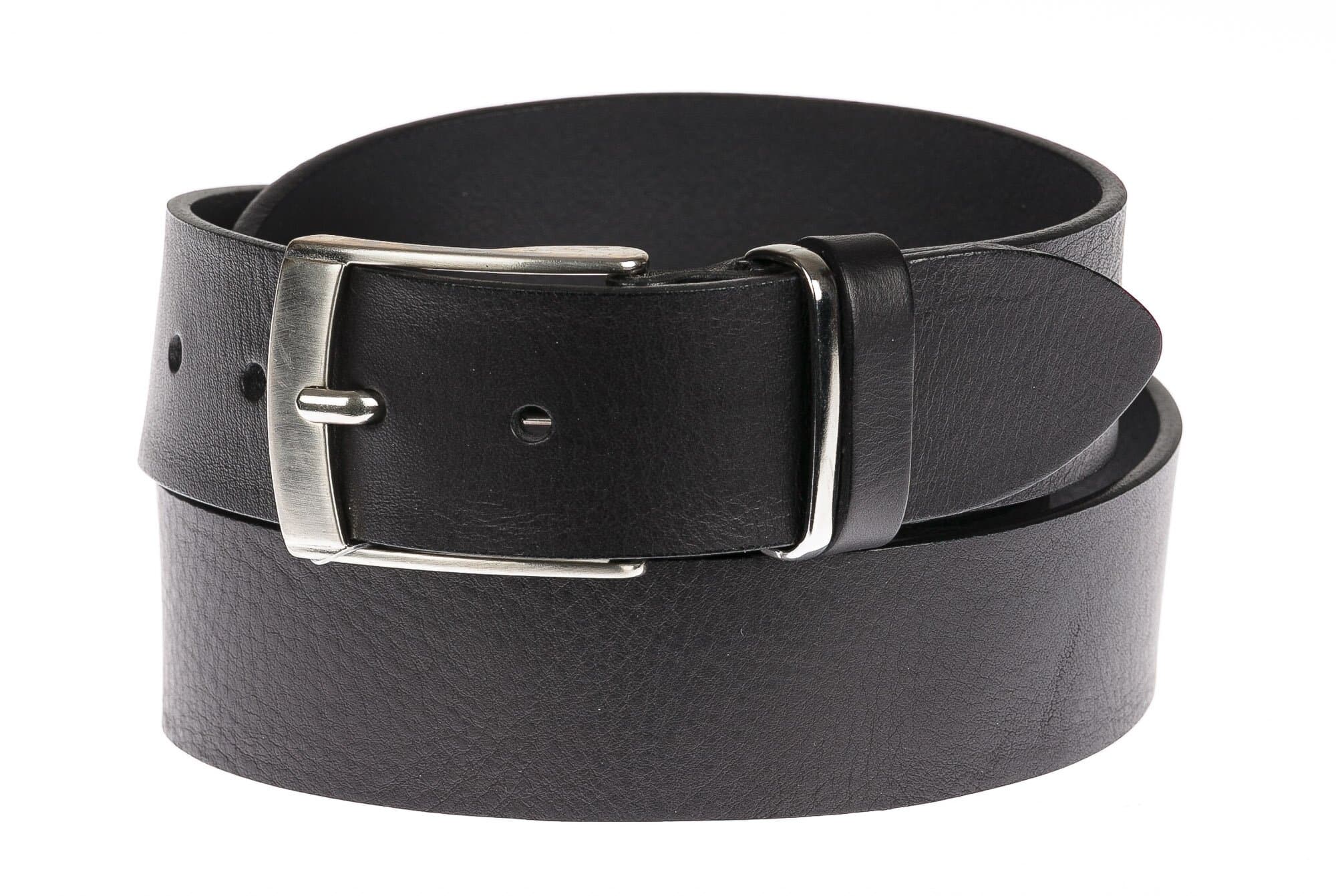 L'AQUILA EXTRA LUNGA: cintura uomo in cuoio, colore: NERO, CHIAROSCURO, Made in Italy