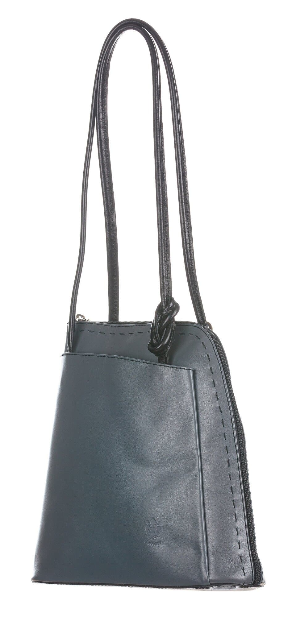 Borsa zaino donna in vera pelle mod. MONTE CIMONE colore GRIGIO, CHIAROSCURO, Made in Italy