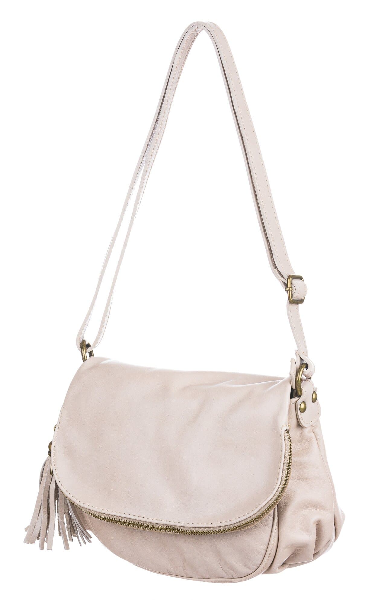 Borsa donna in vera pelle mod. ILARIA, colore BEIGE, CHIAROSCURO, Made in Italy