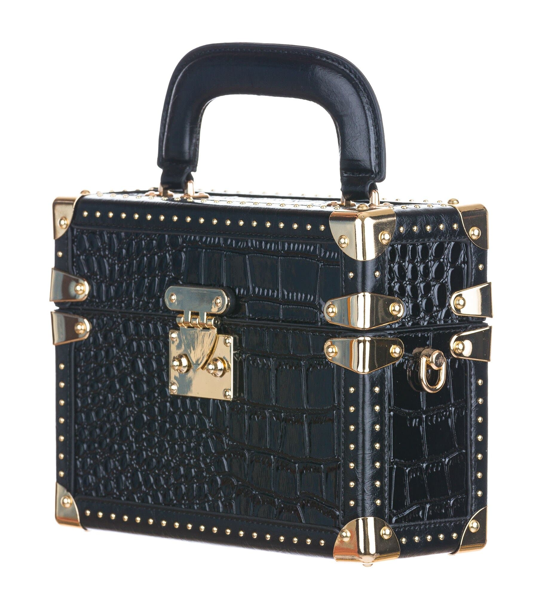Borsa Bauleltto Lily con tracolla, Cosplay Steampunk, colore nero, ARIANNA DINI DESIGN