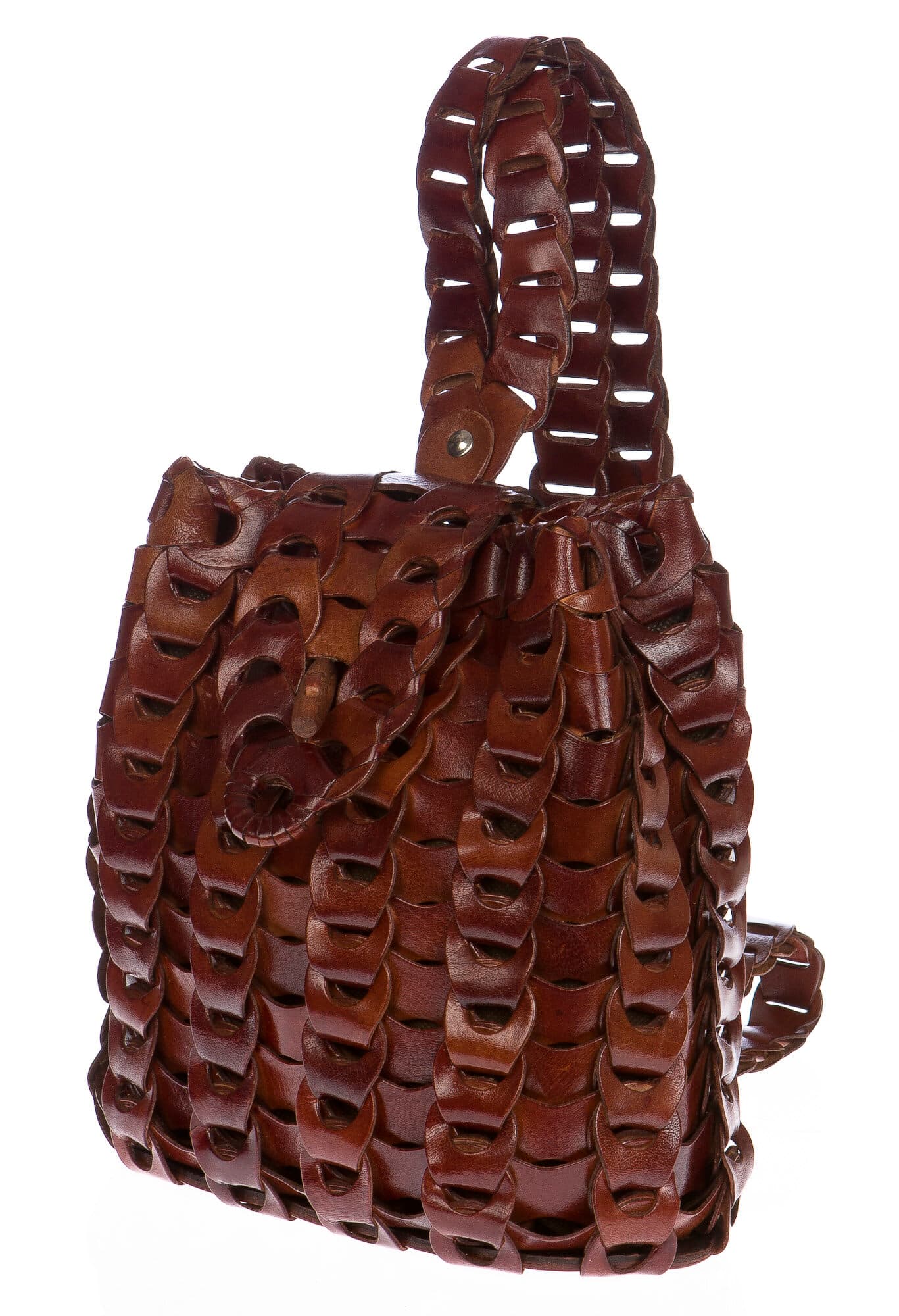 Borsa zaino donna in vera pelle CHIAROSCURO mod. DENALI colore MARRONE Made in Italy. (Borsa)