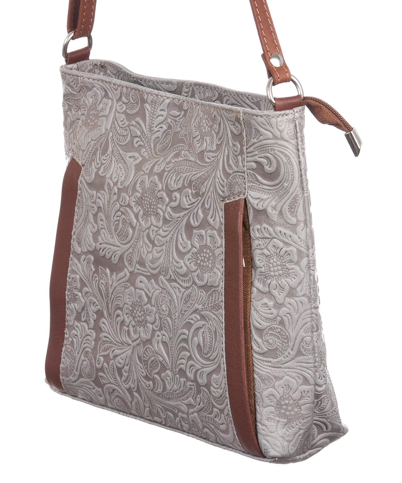 Borsa donna in vera pelle CHIARO SCURO mod. MONY colore VIOLA Made in Italy
