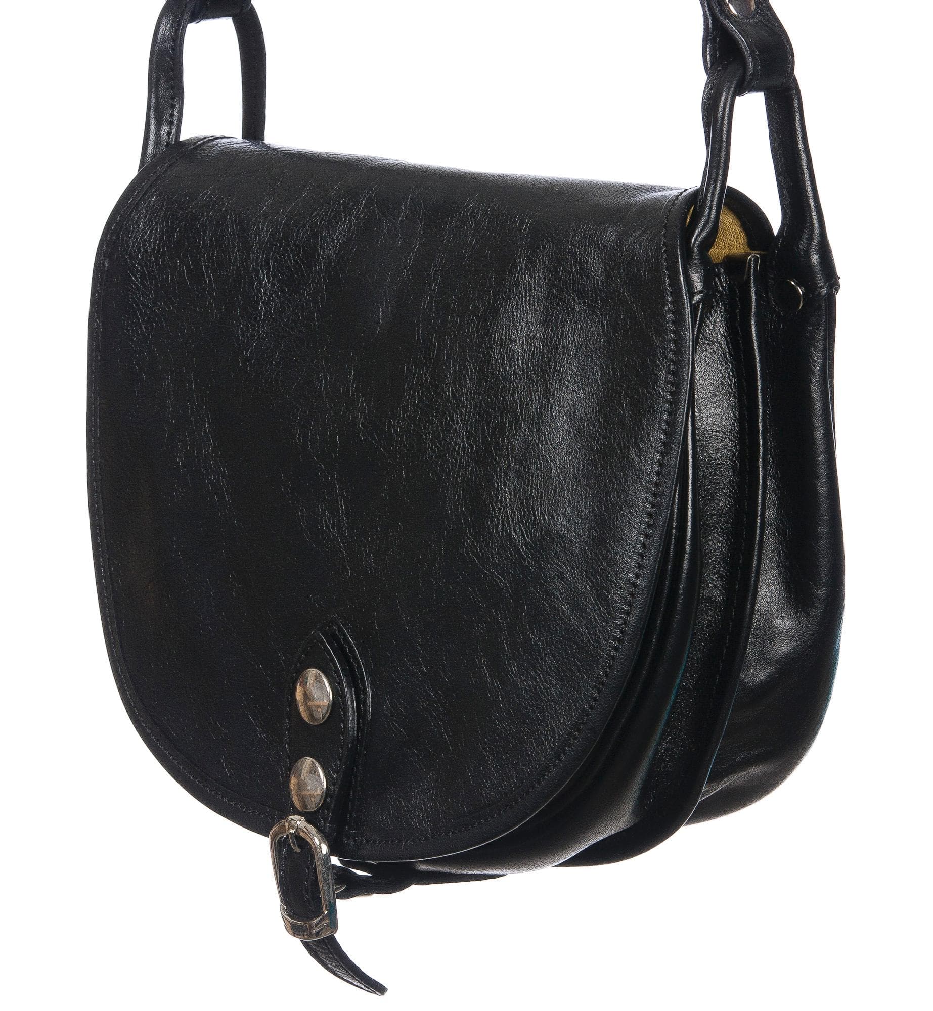 Borsa donna in vera pelle CHIAROSCURO mod. TATIANA colore NERO, borsa Tolfa, Made in Italy