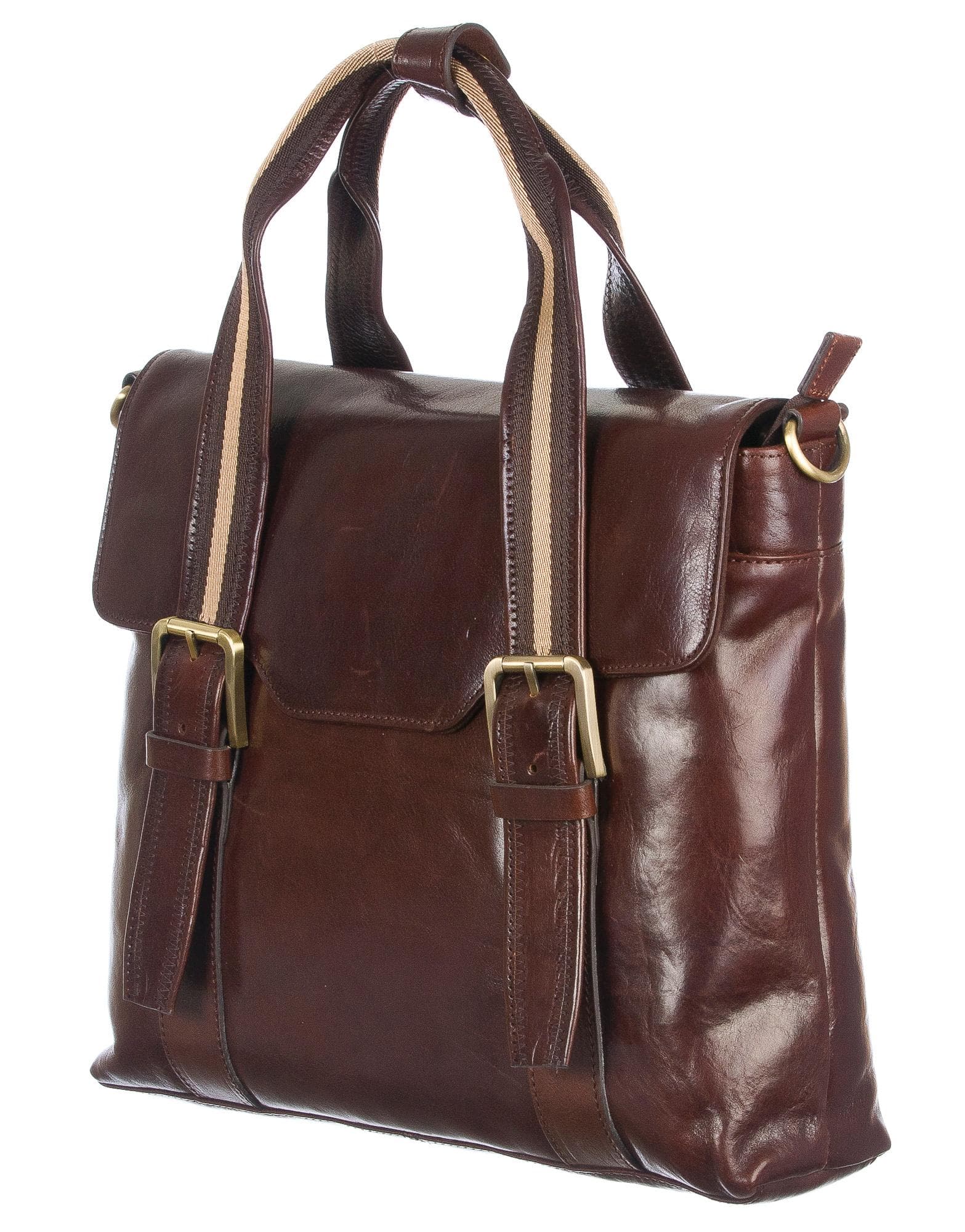 Work / Office mens bag buffered real leather mod. BRUNO