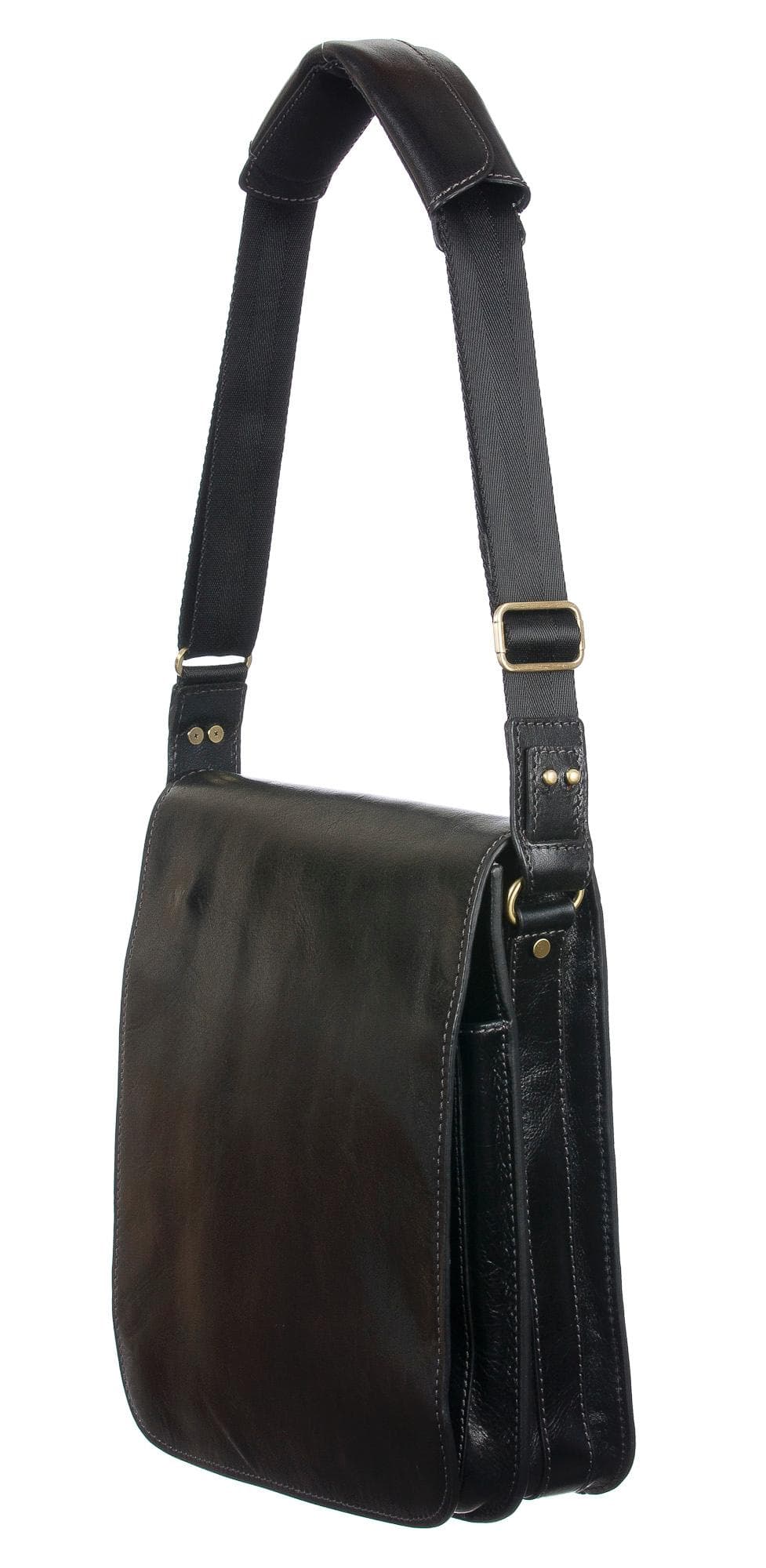 Borsa uomo in vera pelle CHIAROSCURO mod. CLAUDIO colore NERO Made in Italy (Borsa)
