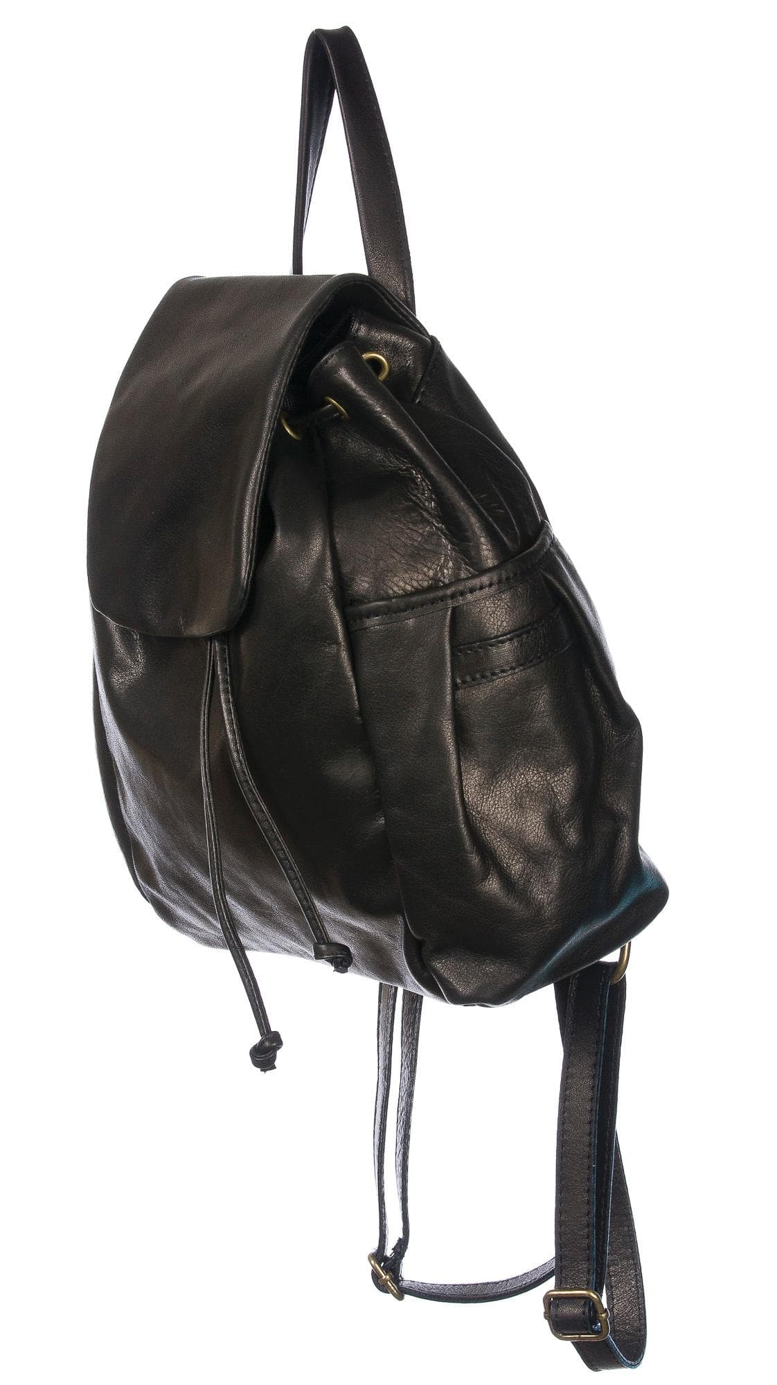 Borsa zaino in pelle.