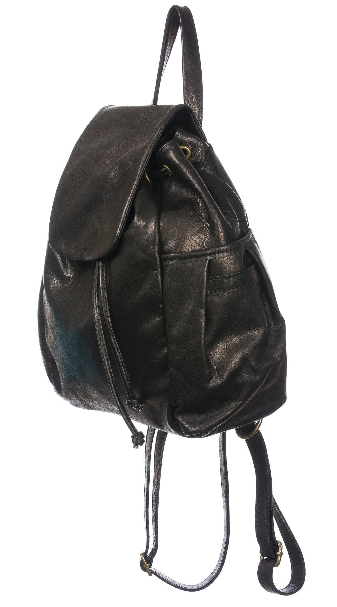 Borsa zaino in pelle.