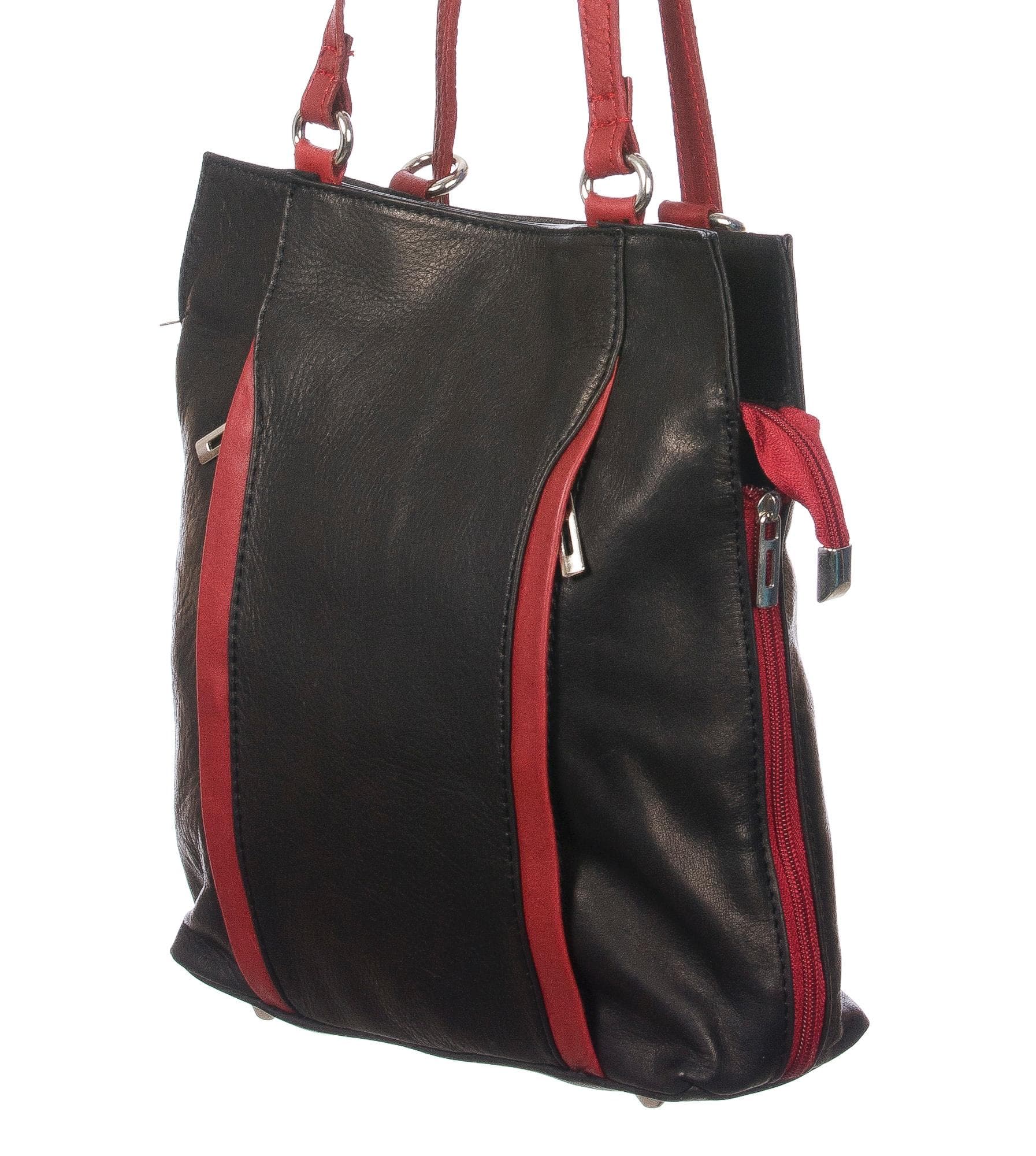 Borsa zaino in vera pelle.
