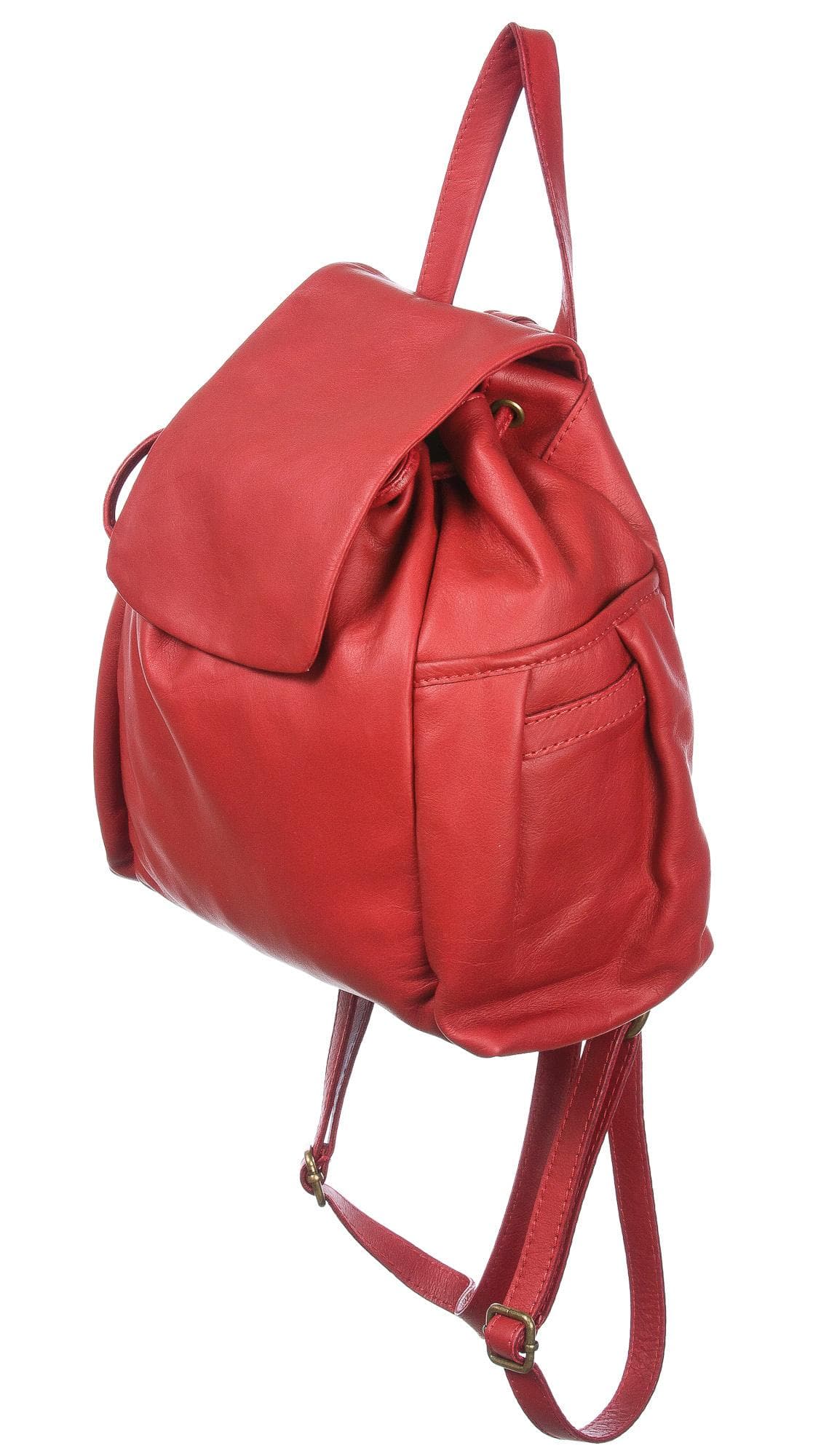 Borsa zaino in pelle.