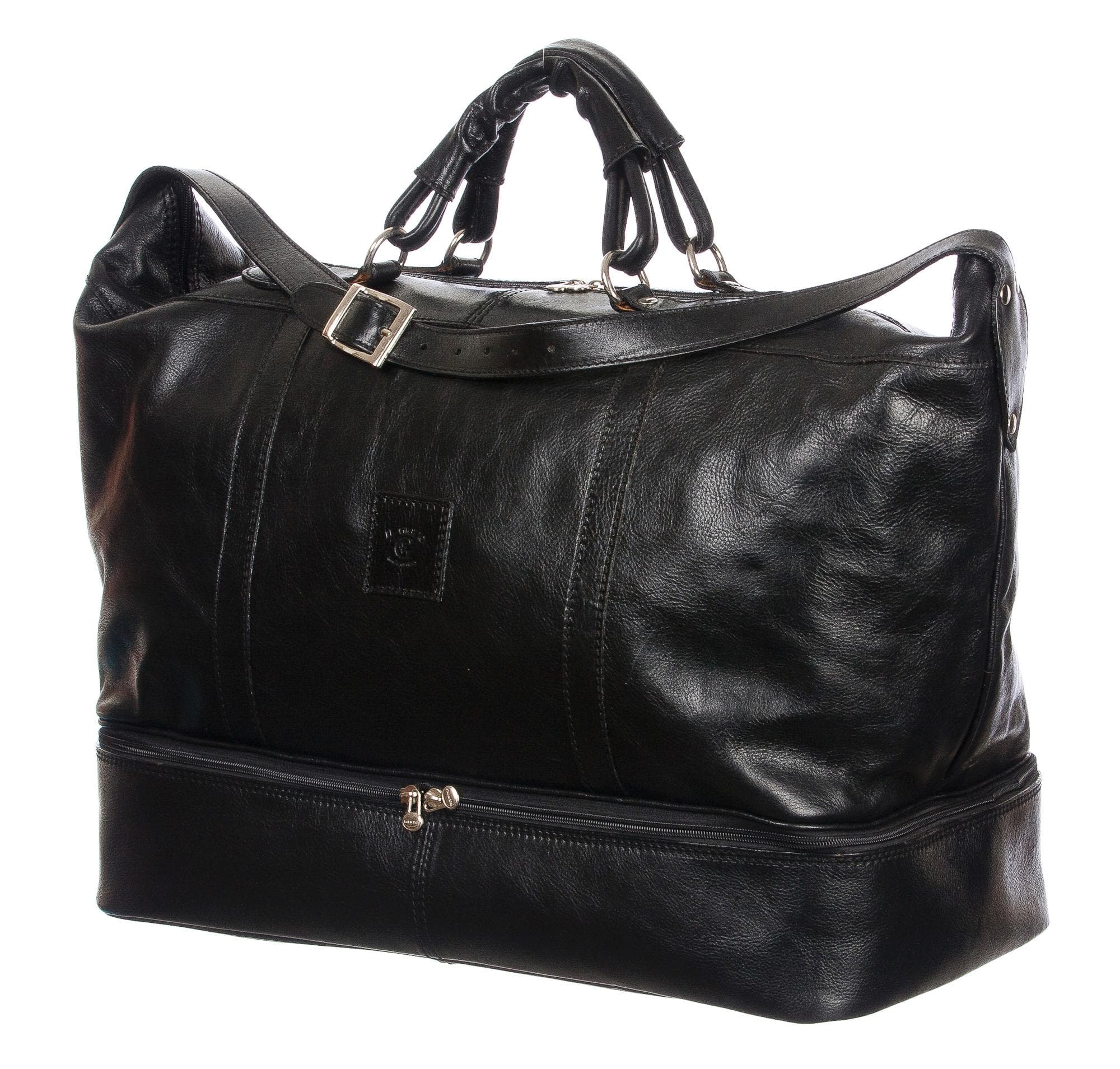 Travel bag buffered real leather mod. DANUBIO