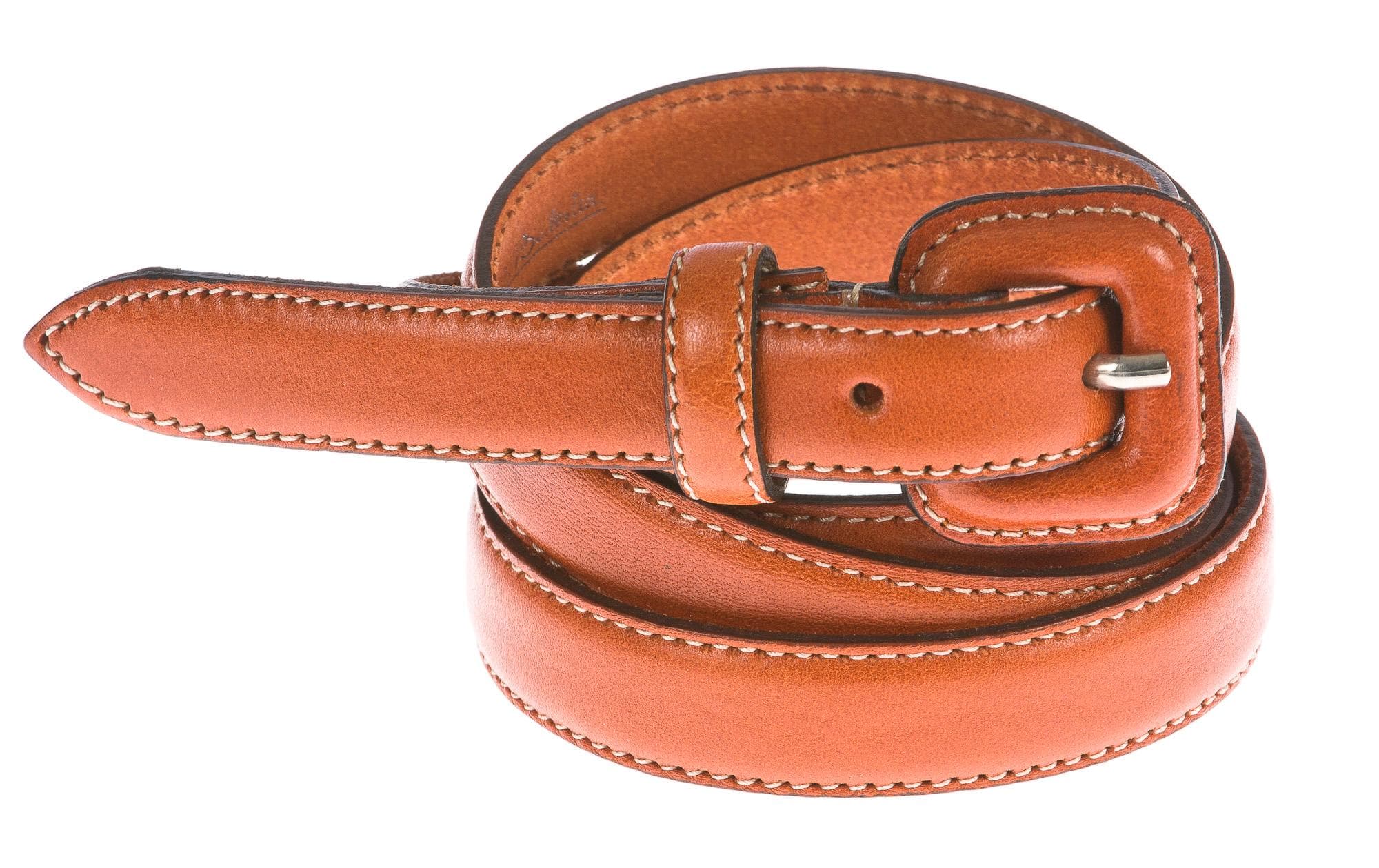 Cintura donna in vera pelle RENATO BALESTRA mod. UDINE colore ARANCIO Made in Italy - P010721