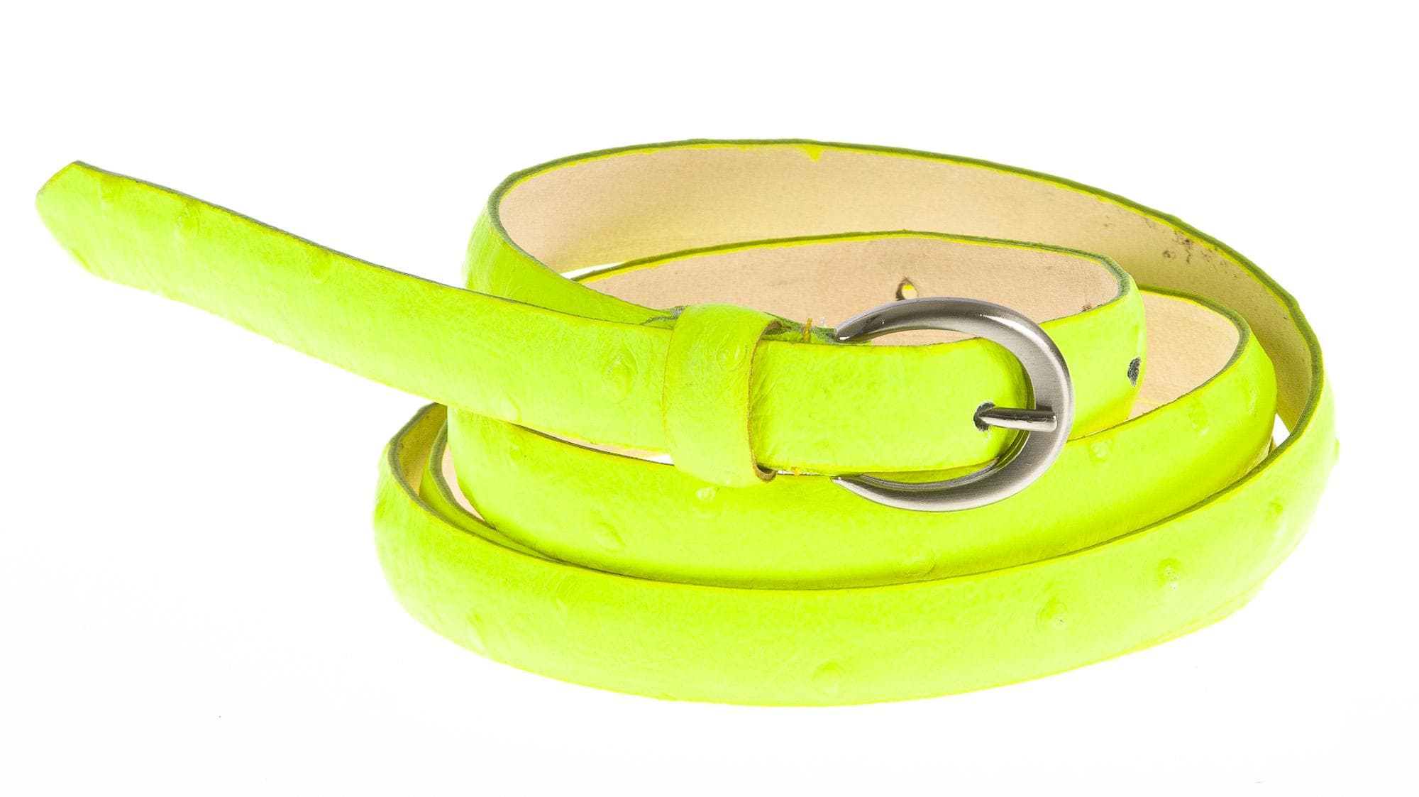 Cintura donna in vera pelle CONDOTTI mod. VIENNA colore GIALLO Made in Italy