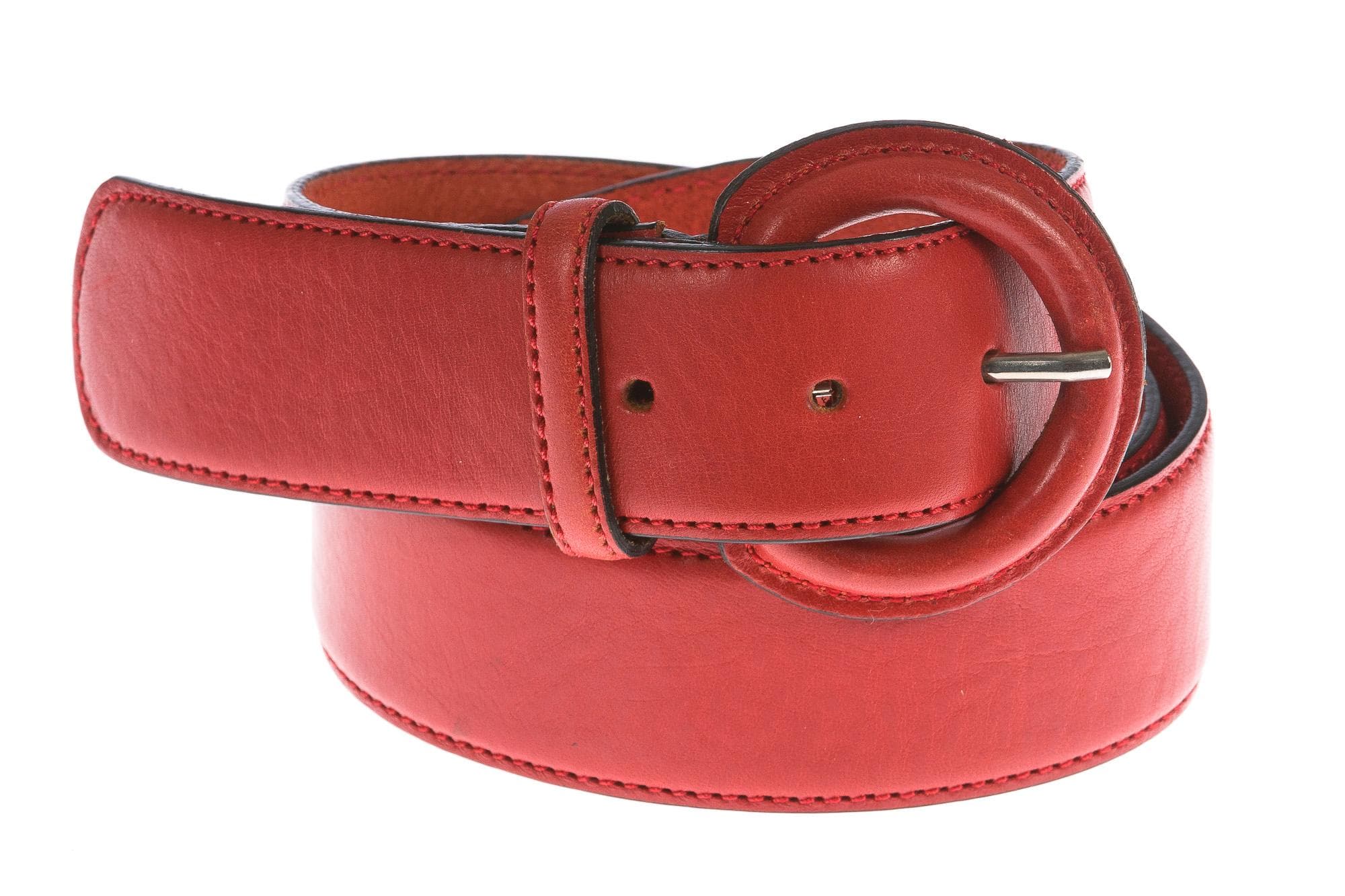 Cintura donna in vera pelle RENATO BALESTRA mod. CASABLANCA colore ROSSO Made in Italy - P010704