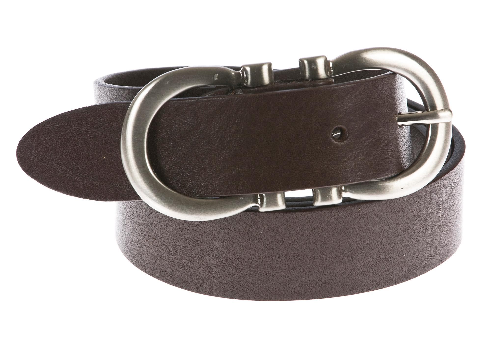 Cintura donna in vera pelle CHIAROSCURO mod. OSLO colore TESTA DI MORO Made in Italy (Cintura)