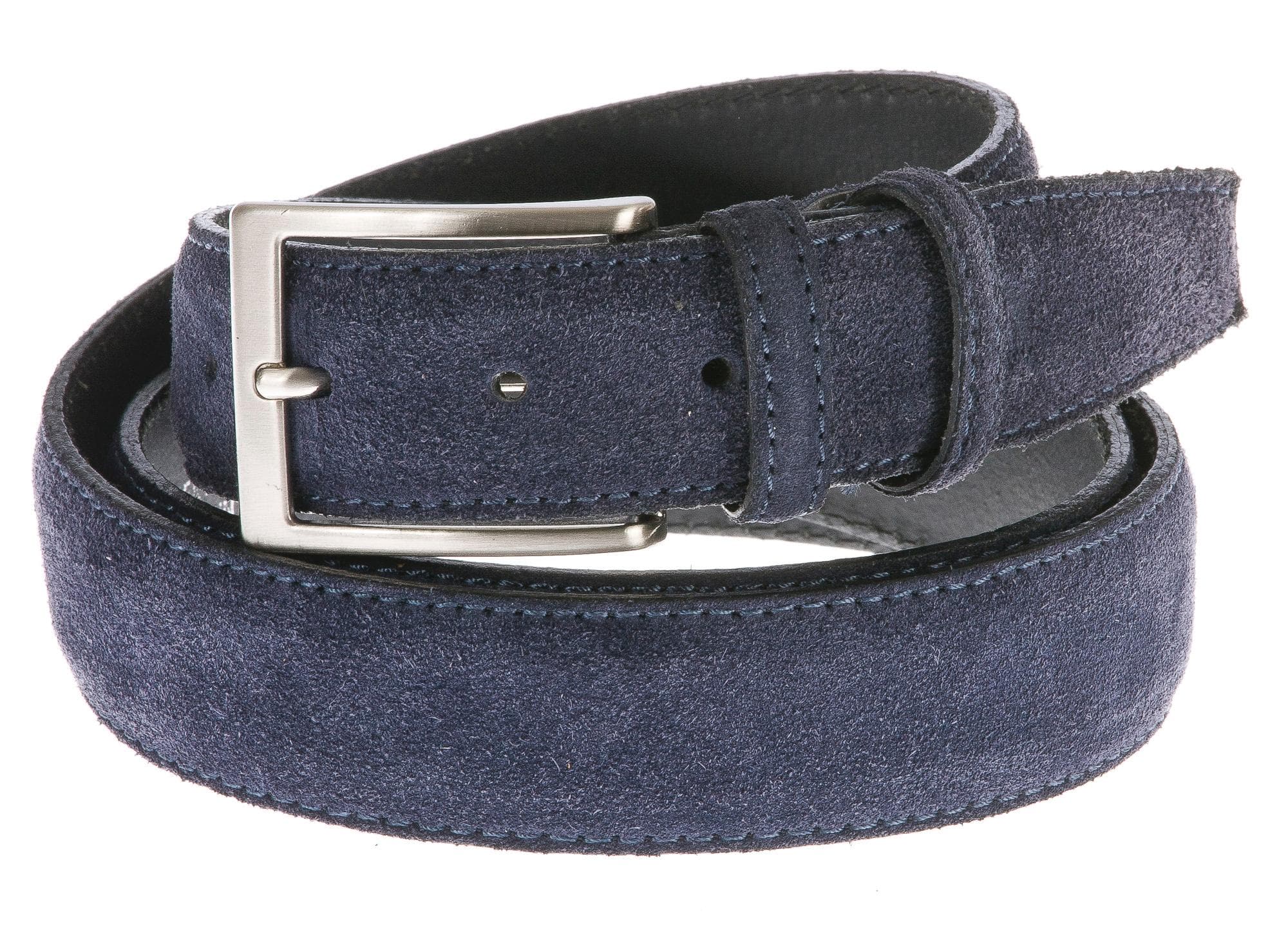 Cintura uomo in vera pelle CORTINA POLO STYLE mod. CATANZARO colore BLU Made in Italy