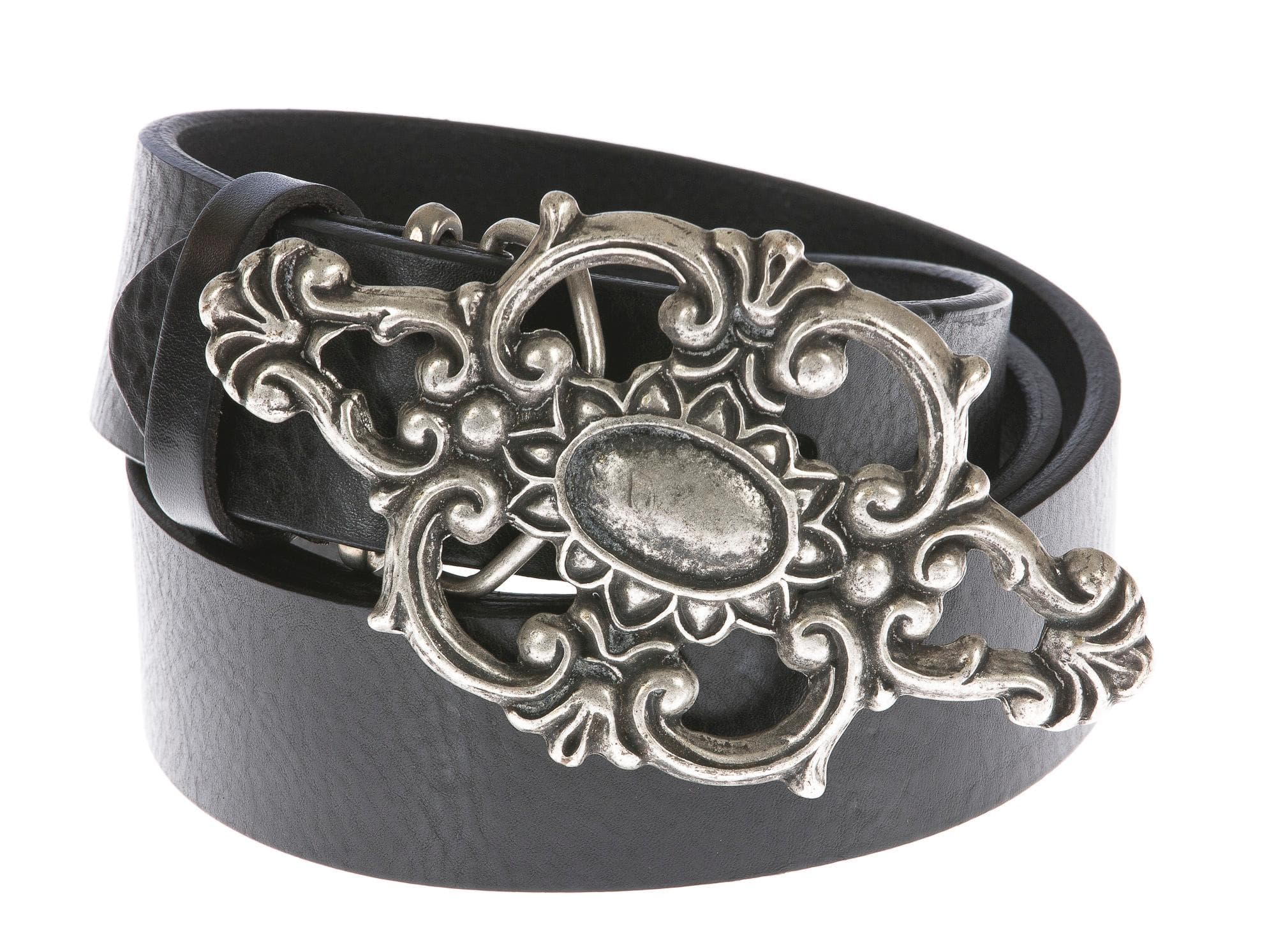 Cintura uomo in vera pelle ABSOLUTE BASIC mod. GENOVA colore NERO Made in Italy