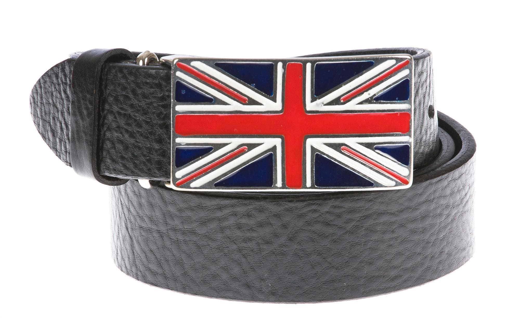 Cintura uomo in vera pelle ABSOLUTE BASIC mod. GENOVA colore BLU Made in Italy
