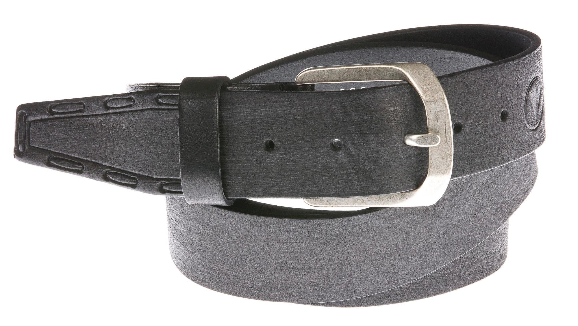 Cintura uomo in vera pelle IVYOXFORD mod. MARSALA colore NERO Made in Italy