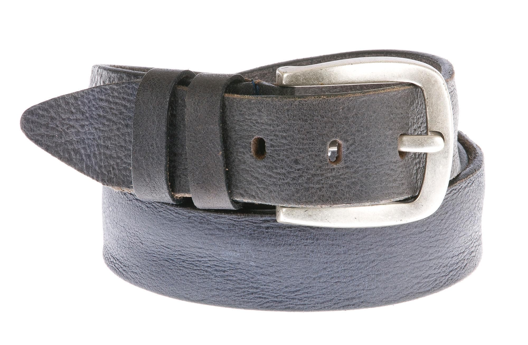Cintura uomo in vera pelle GIULY mod. PESARO colore NERO Made in Italy