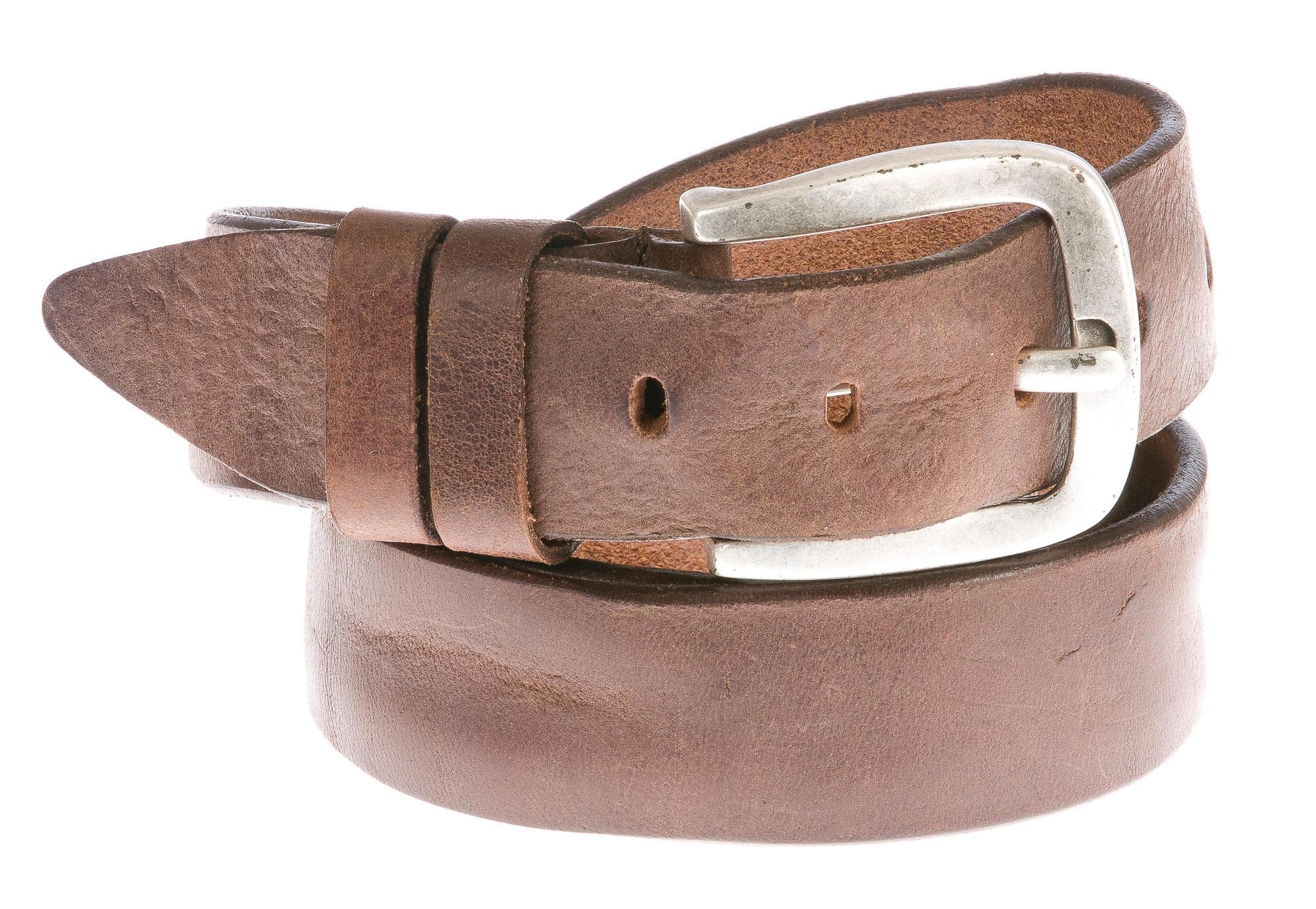 Cintura uomo in vera pelle GIULY mod. PESARO colore MARRONE Made in Italy