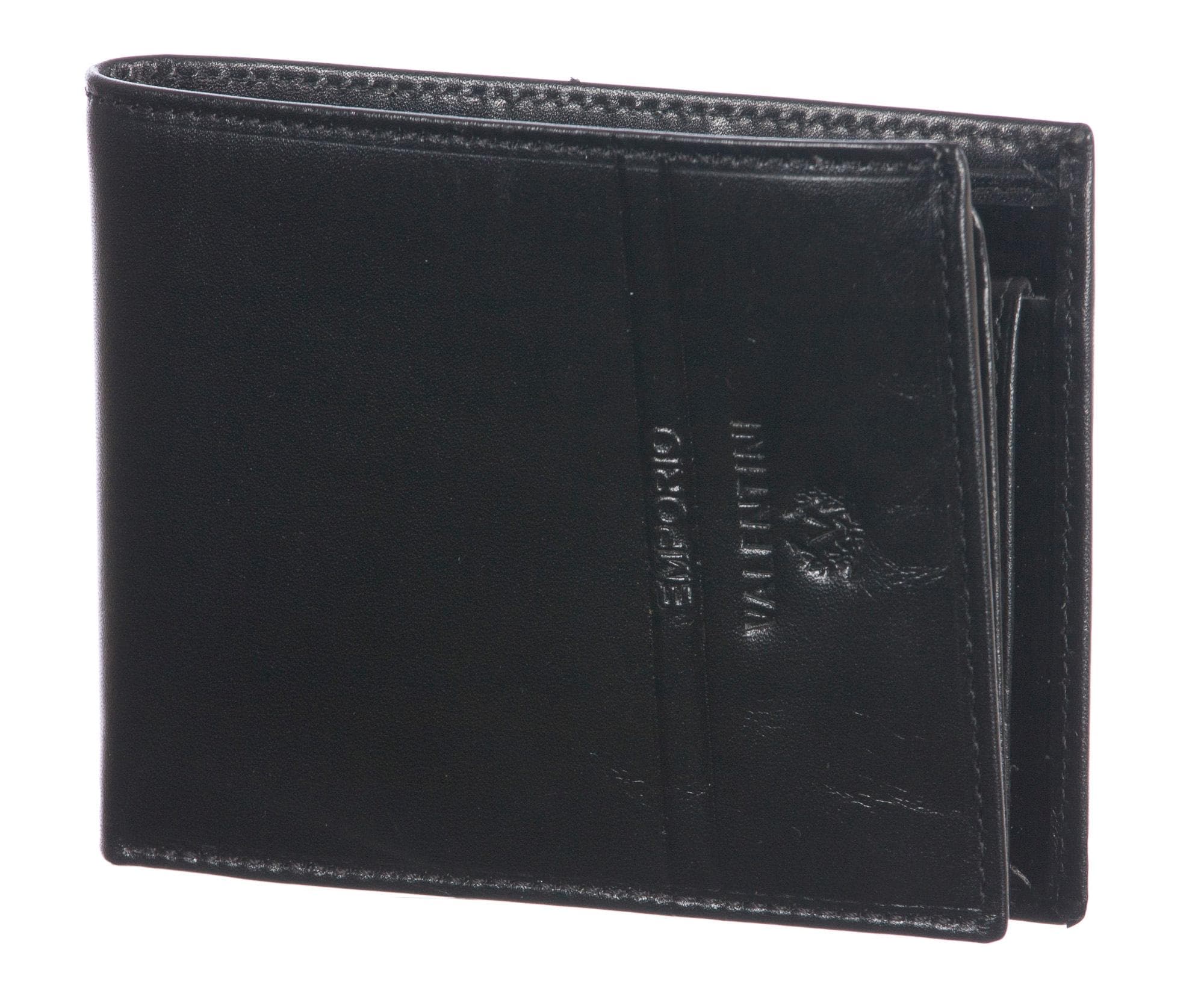 Genuine leather wallet for man MAROCCO, BLACK colour, VALENTINI, MADE IN ITALY