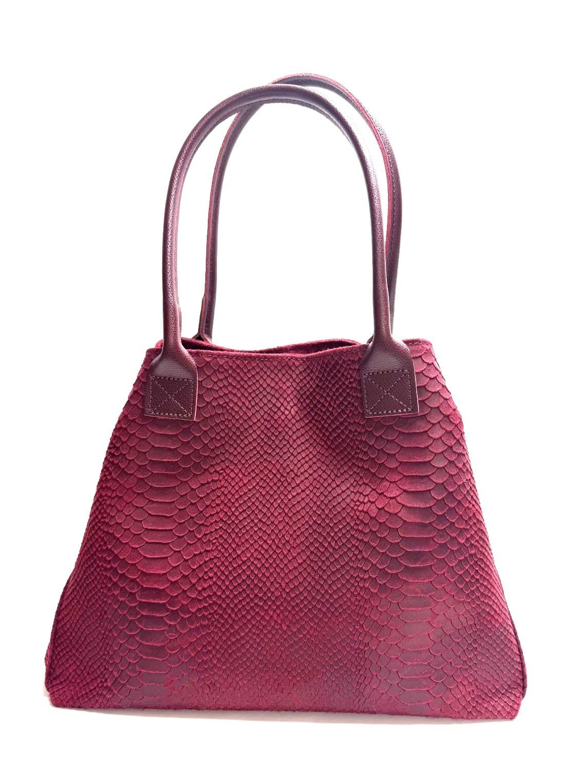 Borsa a spalla da donna in vera pelle LAVINE, colore BRIGE, CHIAROSCURO, Made in Italy