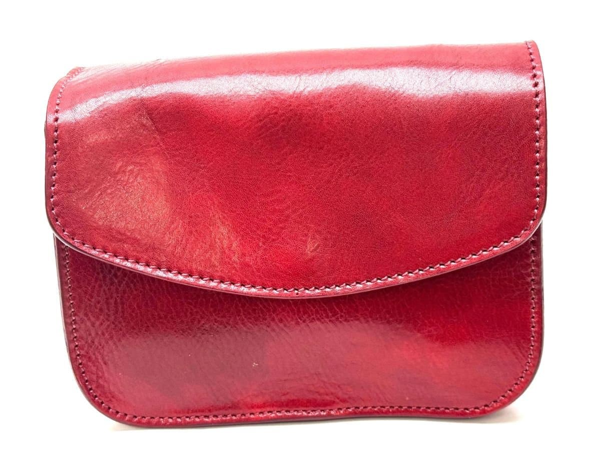 Borsa donna in vera pelle CHIAROSCURO mod. REBECCA colore ROSSO Made in Italy