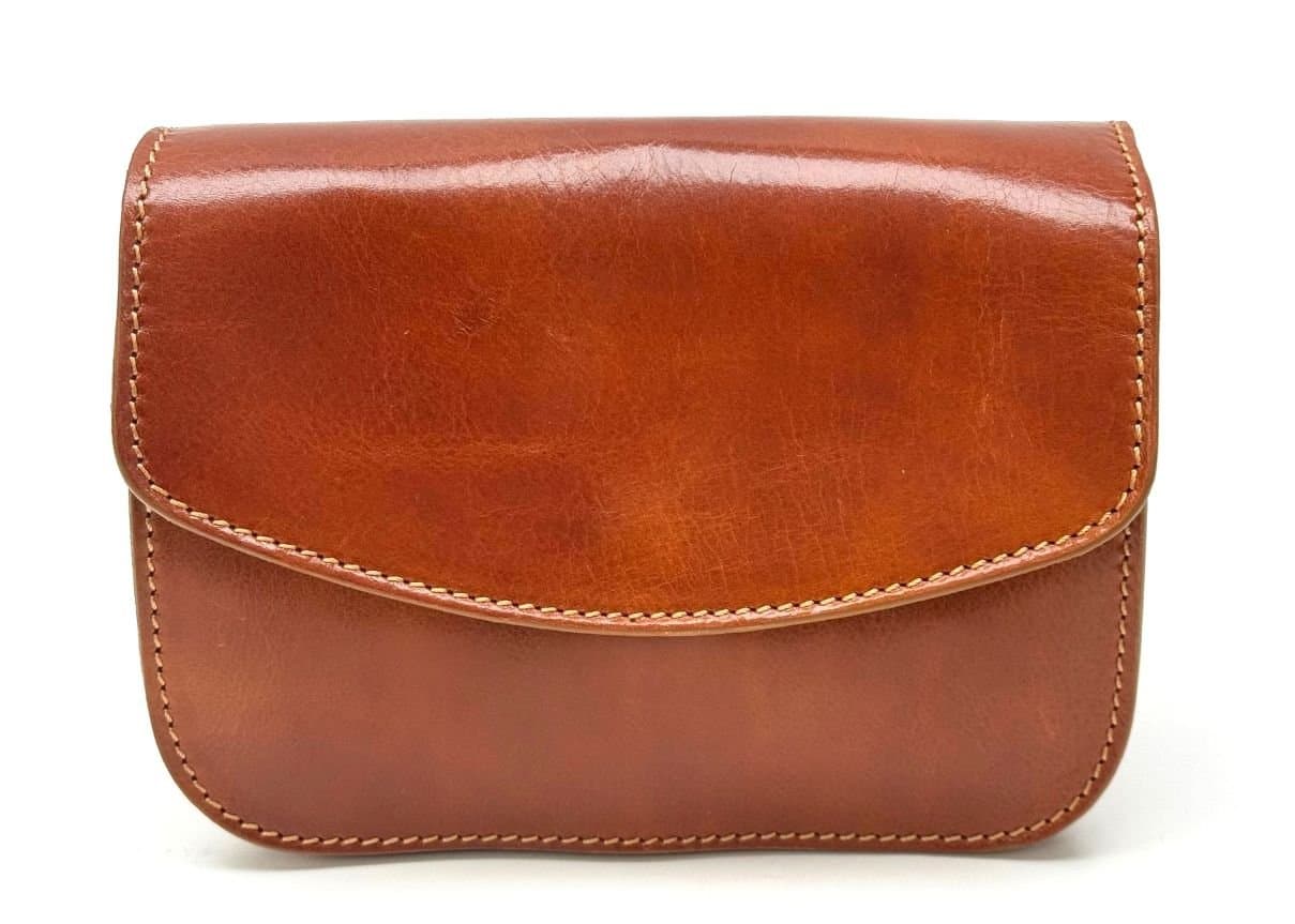 Borsa donna in vera pelle CHIAROSCURO mod. REBECCA colore MARRONE, Made in Italy
