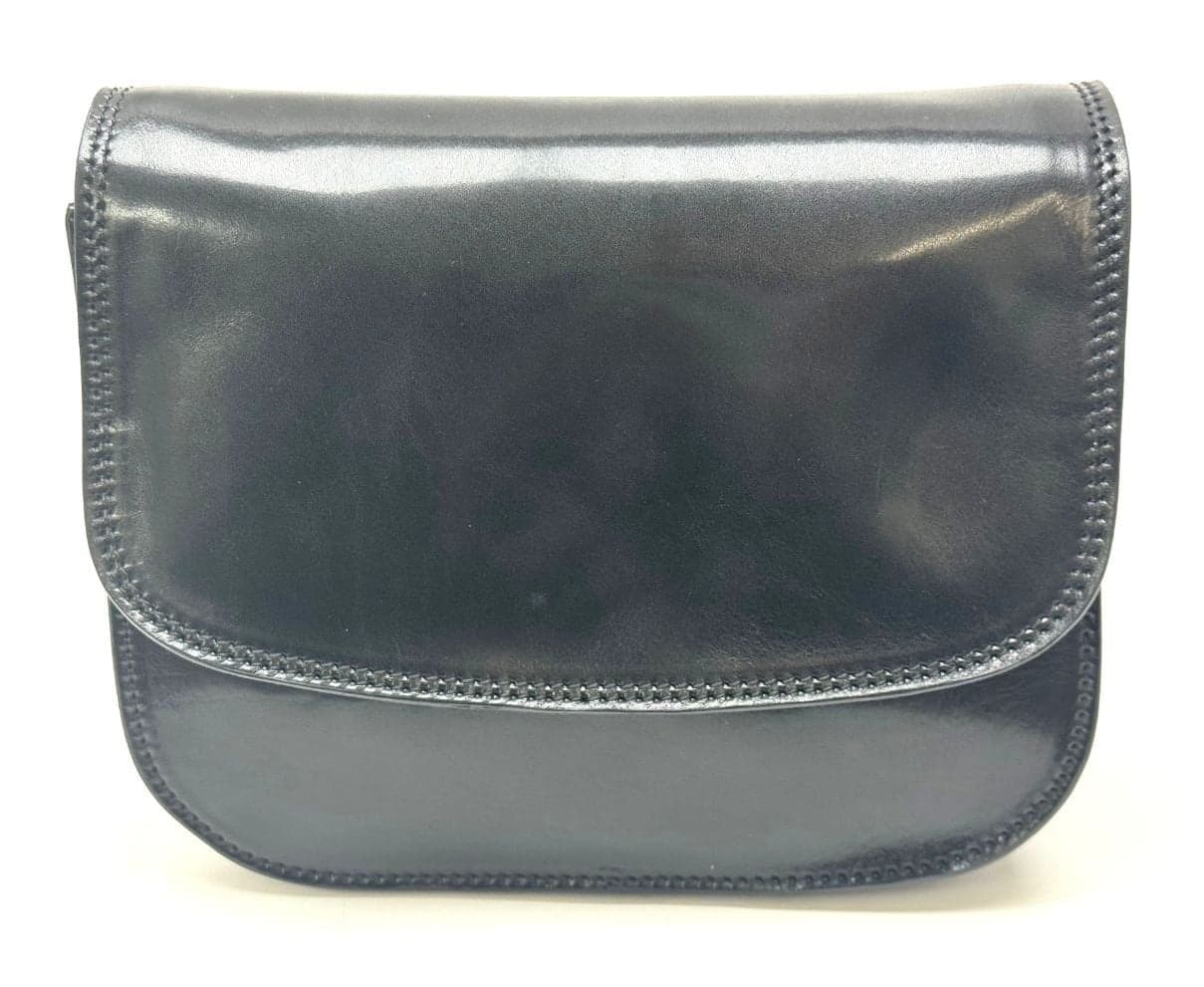 Borsa donna in vera pelle CHIAROSCURO mod. TAMMY colore NERO, borsa Tolfa, Made in Italy