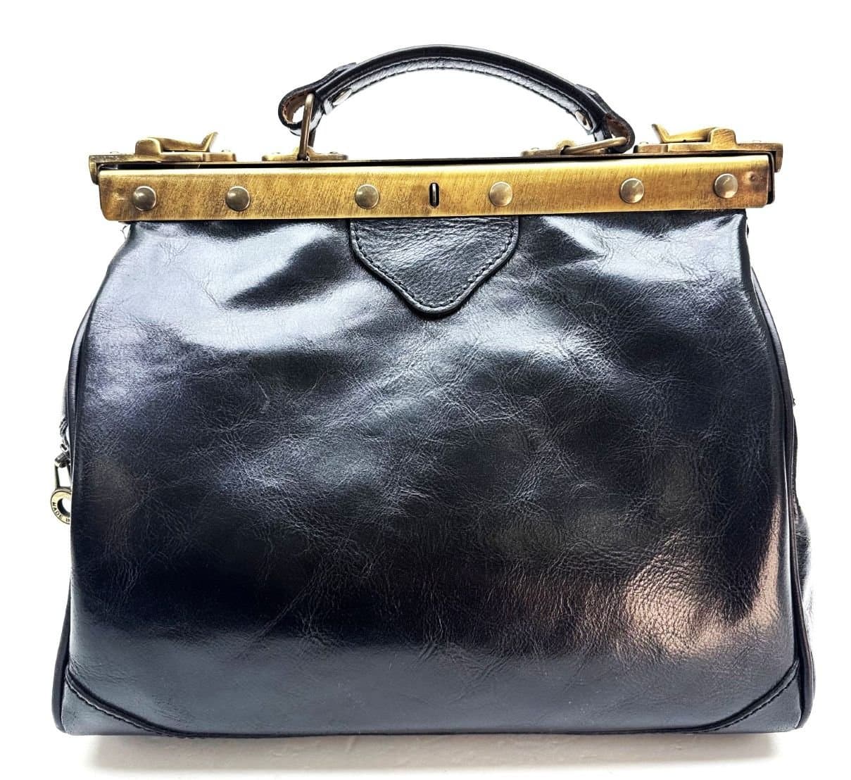 Borsa donna in vera pelle CHIAROSCURO mod. TARO colore NERO Made in Italy