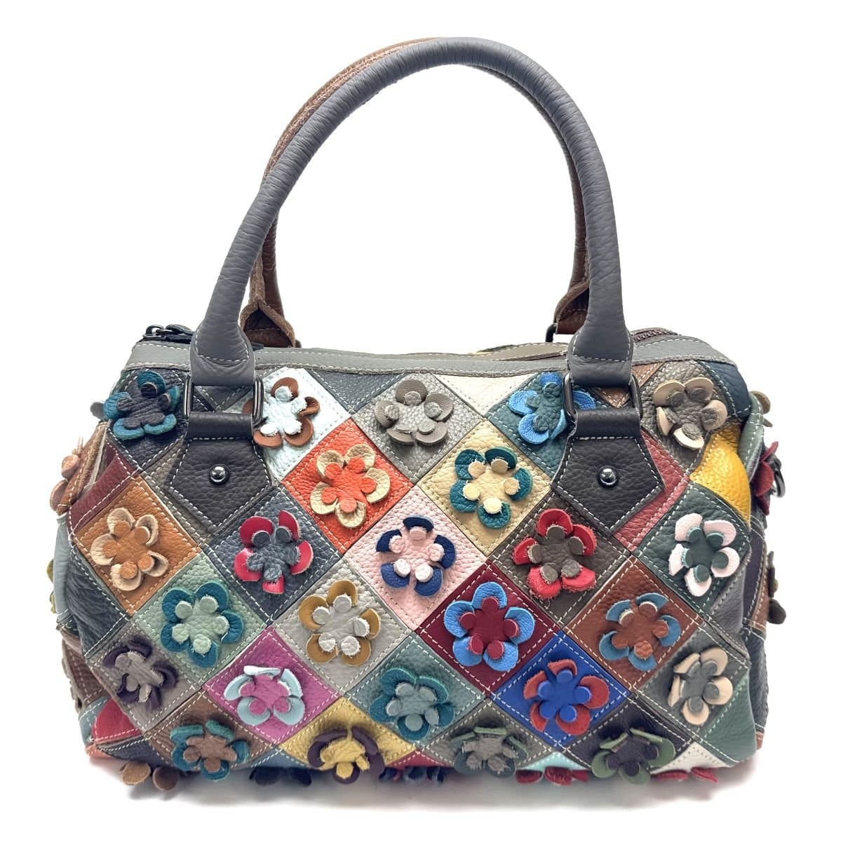 Borsa donna in vera pelle ARIANNA DINI mod. GRAZIA, MULTICOLORE.