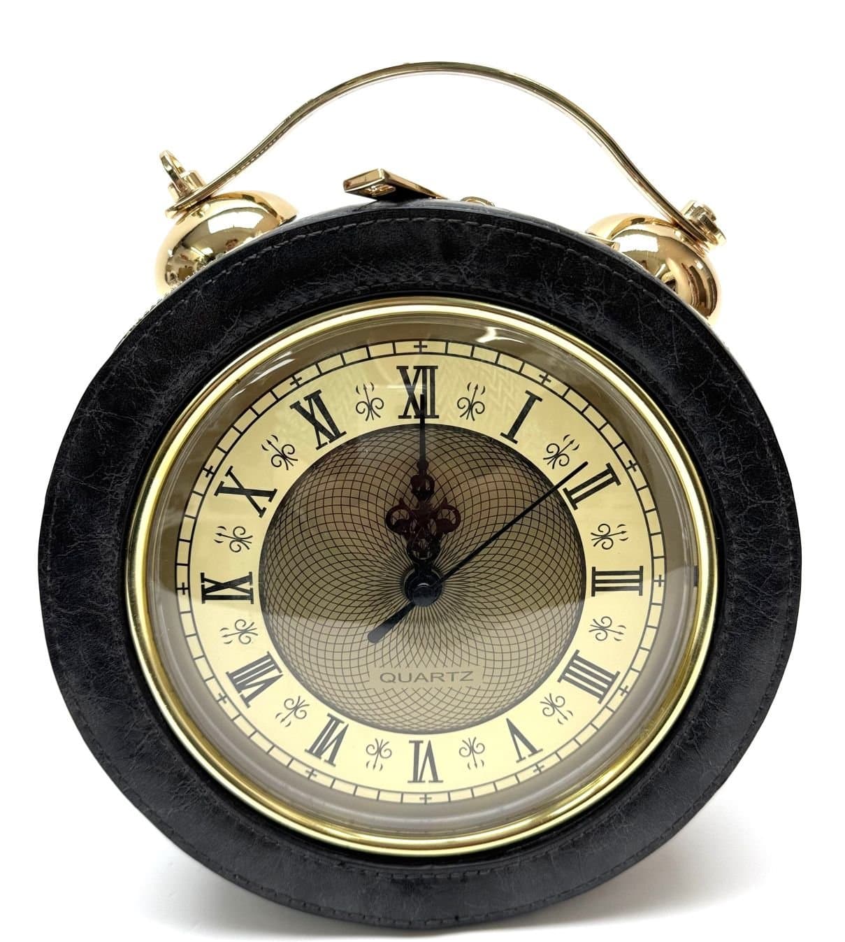 Borsa Mini Clock con orologio funzionante con tracolla, Cosplay Steampunk, ecopelle, colore grigi, ARIANNA DINI DESIGN