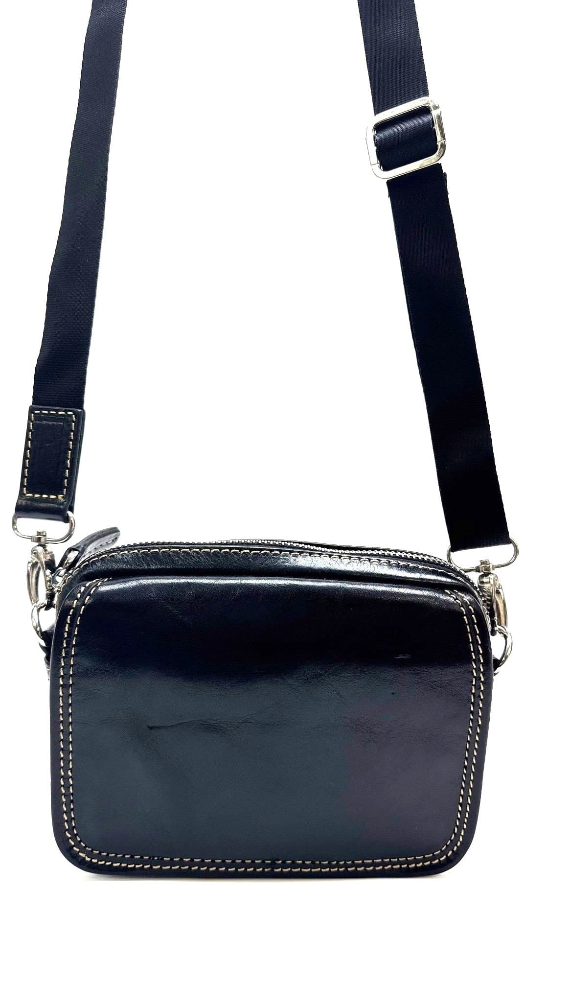 Borsa uomo in vera pelle CHIAROSCURO mod. MARCO, colore NERO, Made in Italy