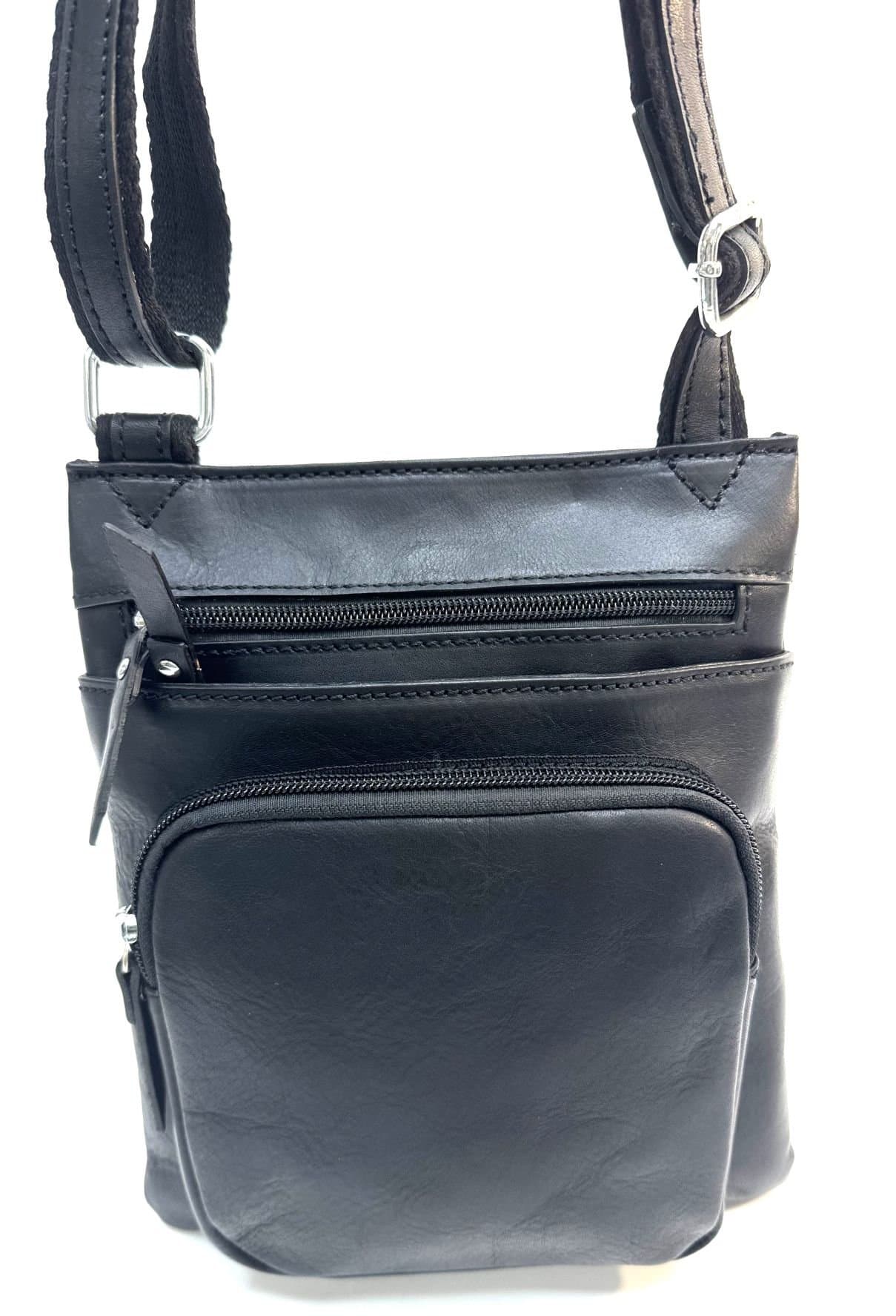 NIKO : tracolla uomo in cuoio, colore : NERO, Made in Italy