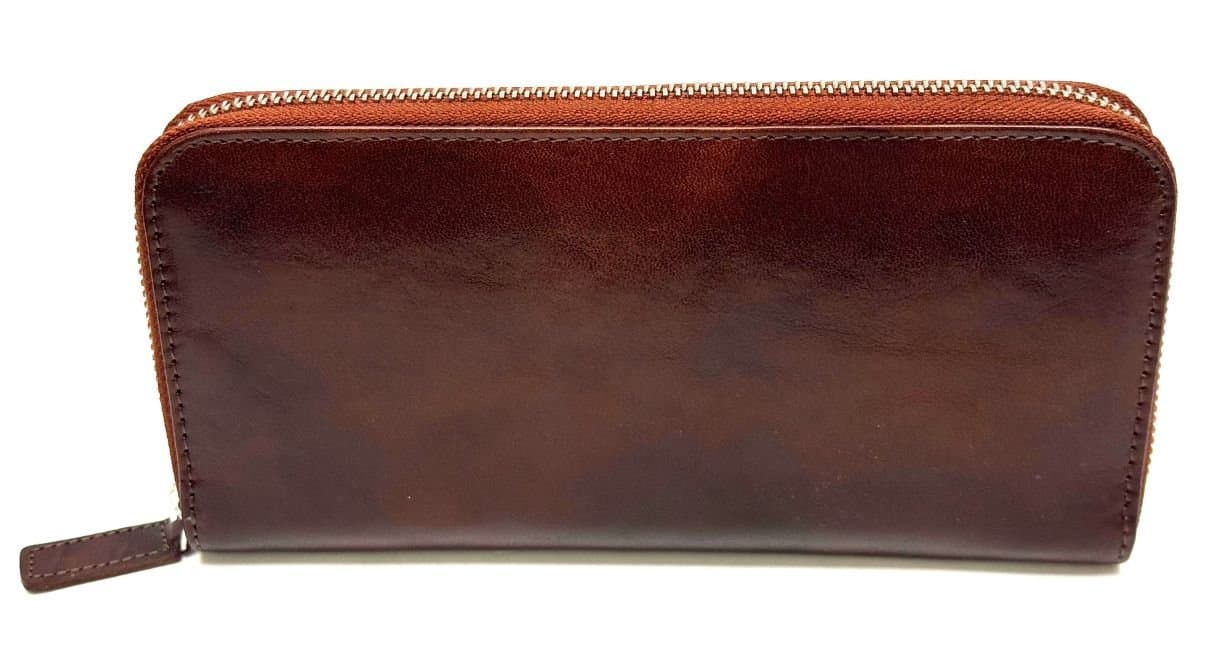 PARAGUAY: maxi portafoglio uomo in cuoio, colore: MARRONE CHIARO, Made in Italy