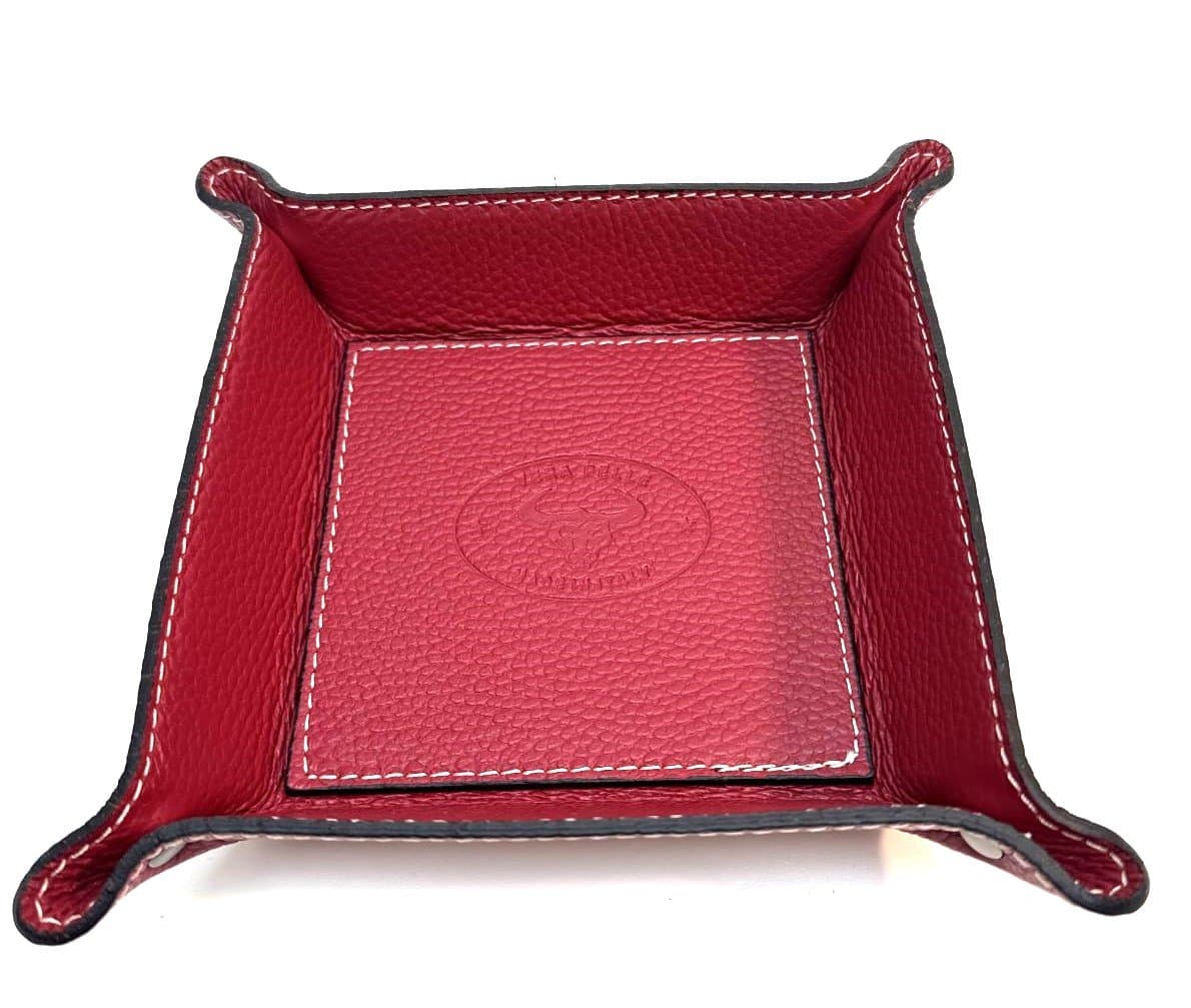 Mens / ladies leather pocket emptier CHIAROSCURO mod HARRY, BORDO, Made in Italy.