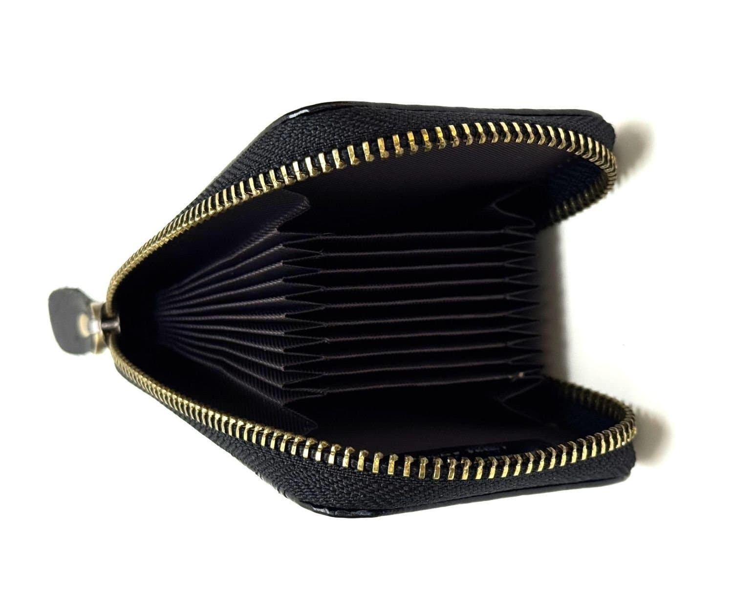 Porta tessere - carte di credito uomo / donna in vera pelle tradizionale SANTINI, mod SLOVENIA, colore NERO, Made in Italy.