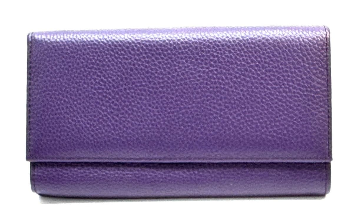 Genuine leather wallet for woman ORCHIDEA, PURPLE colour, SANTINI, MADE IN ITALY