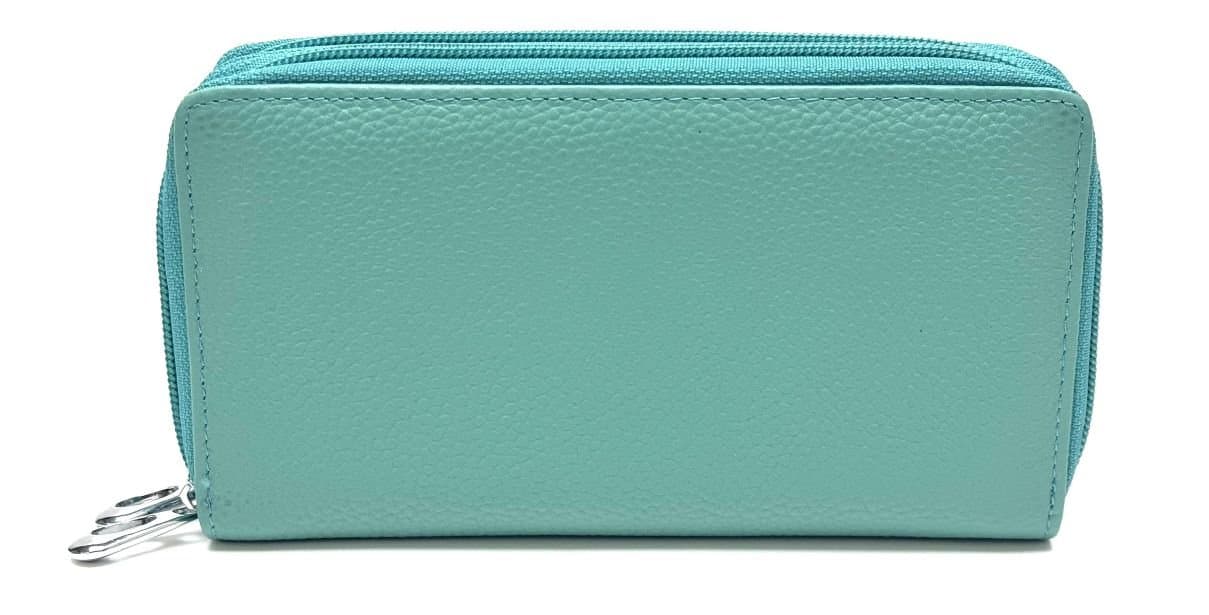 Portafoglio donna in pelle tradizionale mod. PAPAVERO, made in Italy.