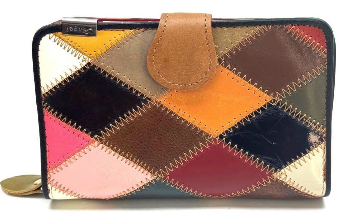 Genuine leather wallet for woman ARALIA, MULTICOLOUR, ARIANNA DINI, MADE IN ITALY
