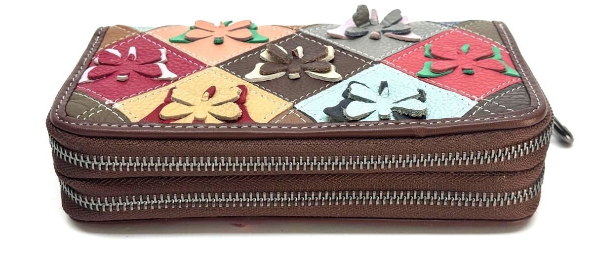 Portafoglio in vera pelle da donna NIGRITELLA, MULTICOLORE, ARIANNA DINI, Made in Italy
