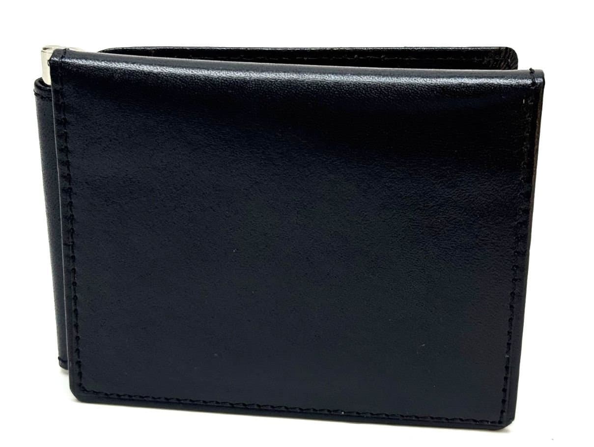 Portafoglio uomo in vera pelle tradizionale SANTINI, mod CAPO VERDE, colore NERO Made in Italy.
