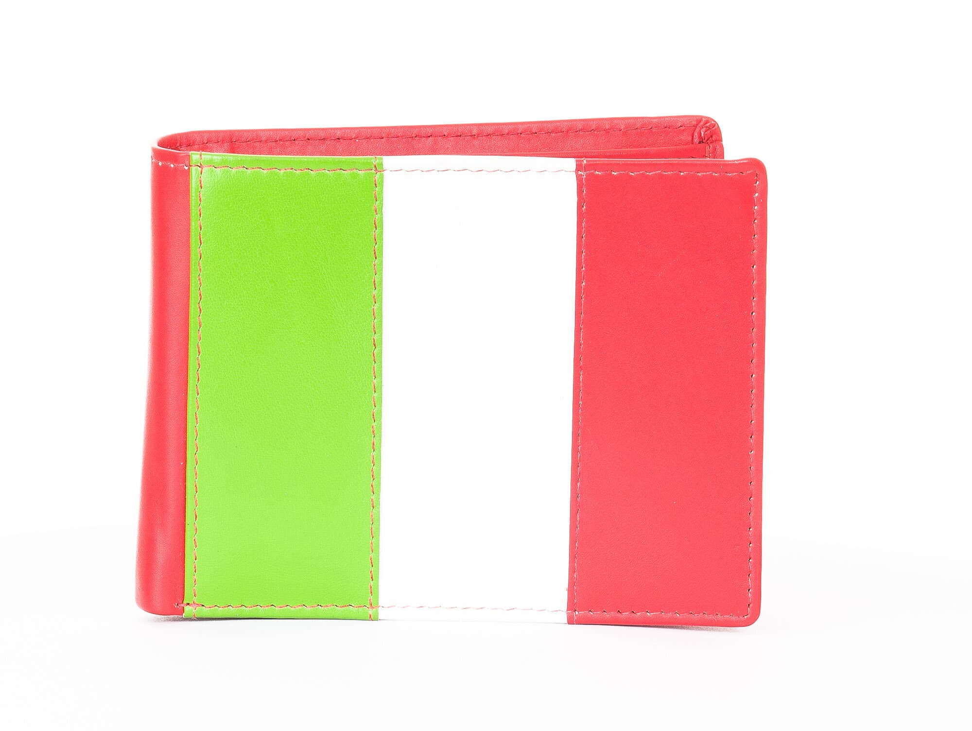 Portafoglio uomo in vera pelle CHIARO SCURO mod ITALIA, MULTICOLORE, Made in Italy.