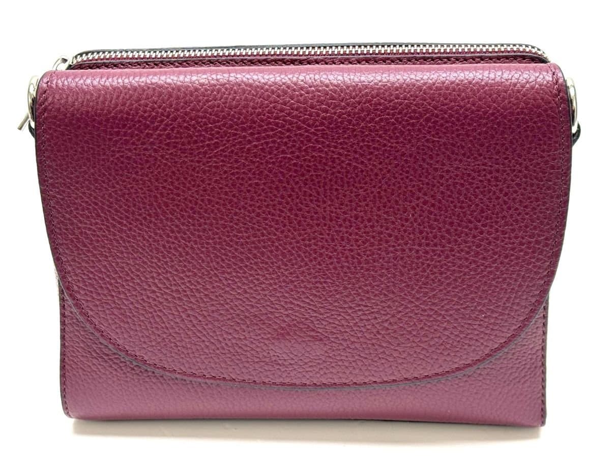 Borsa a spalla / tracolla da donna in vera pelle RACHELE, colore BORDEUX, CHIAROSCURO, Made in Italy