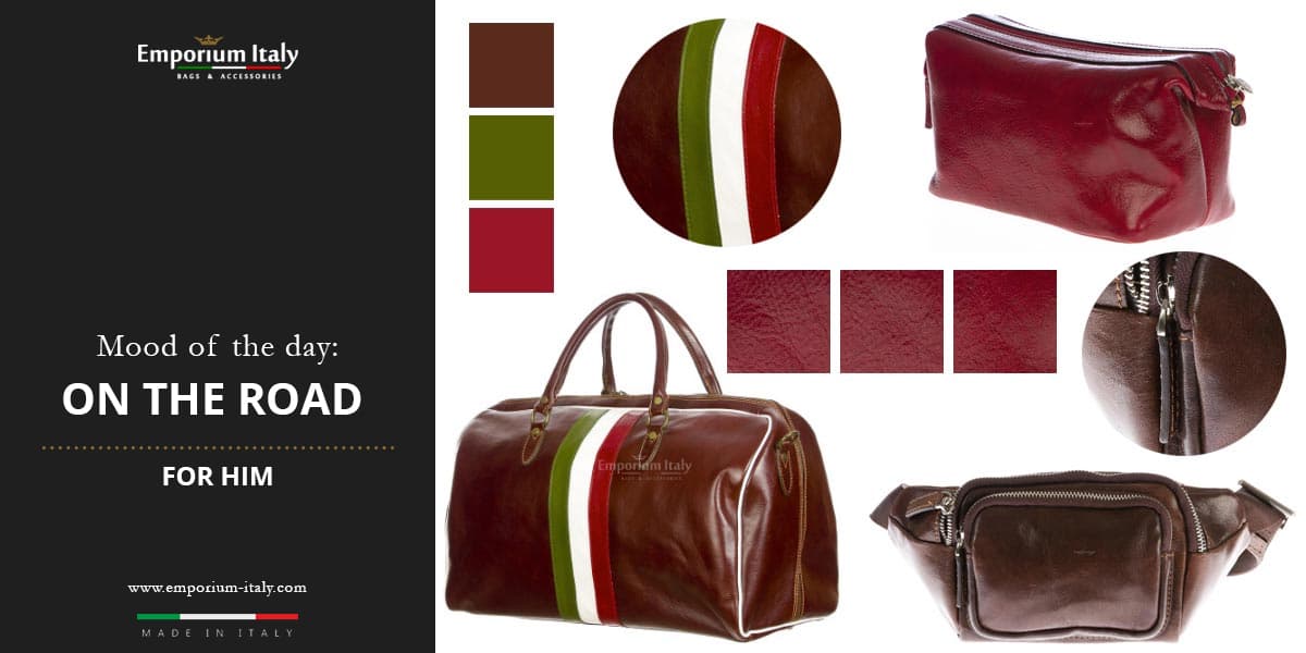 Moodboard: On the road for him - travel bag, beauty and waist bag