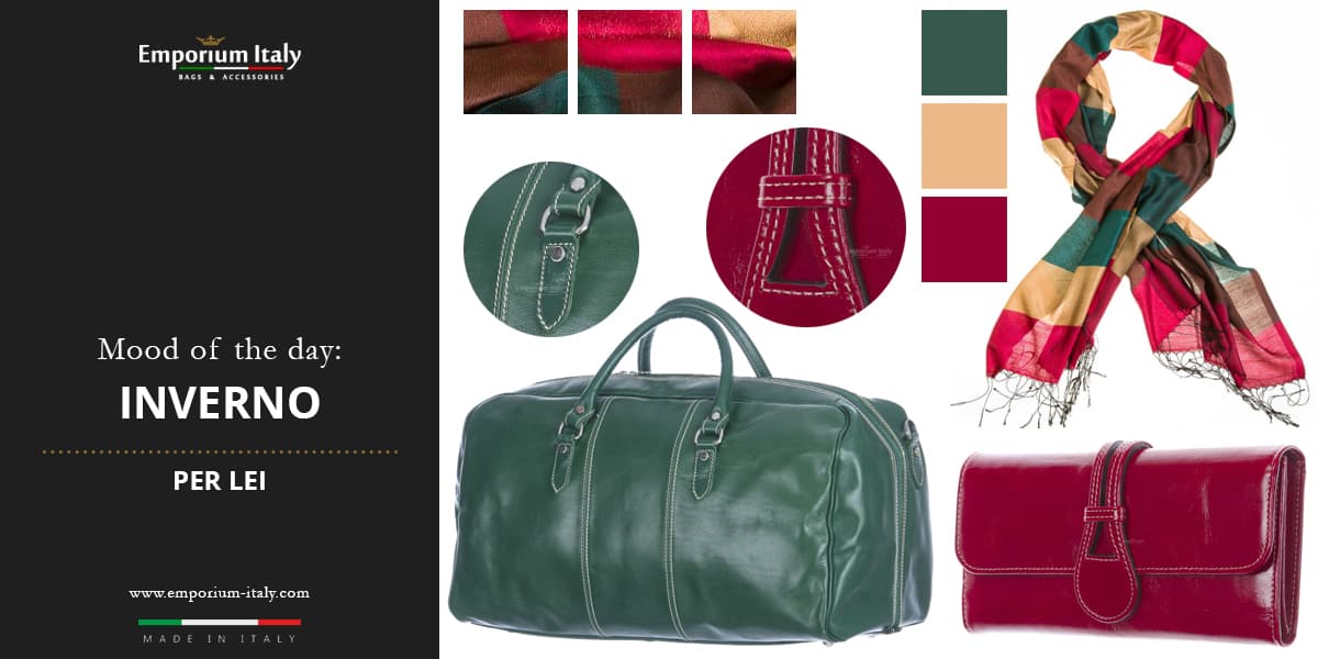Moodboard: winter for her - bag, wallet and scarf