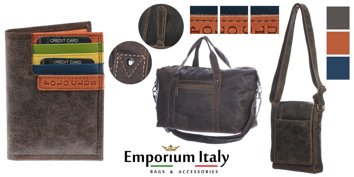 Moodboard: Maggio fuori porta - Borsa da viaggio, portafoglio e tracolla in pelle Nabuk