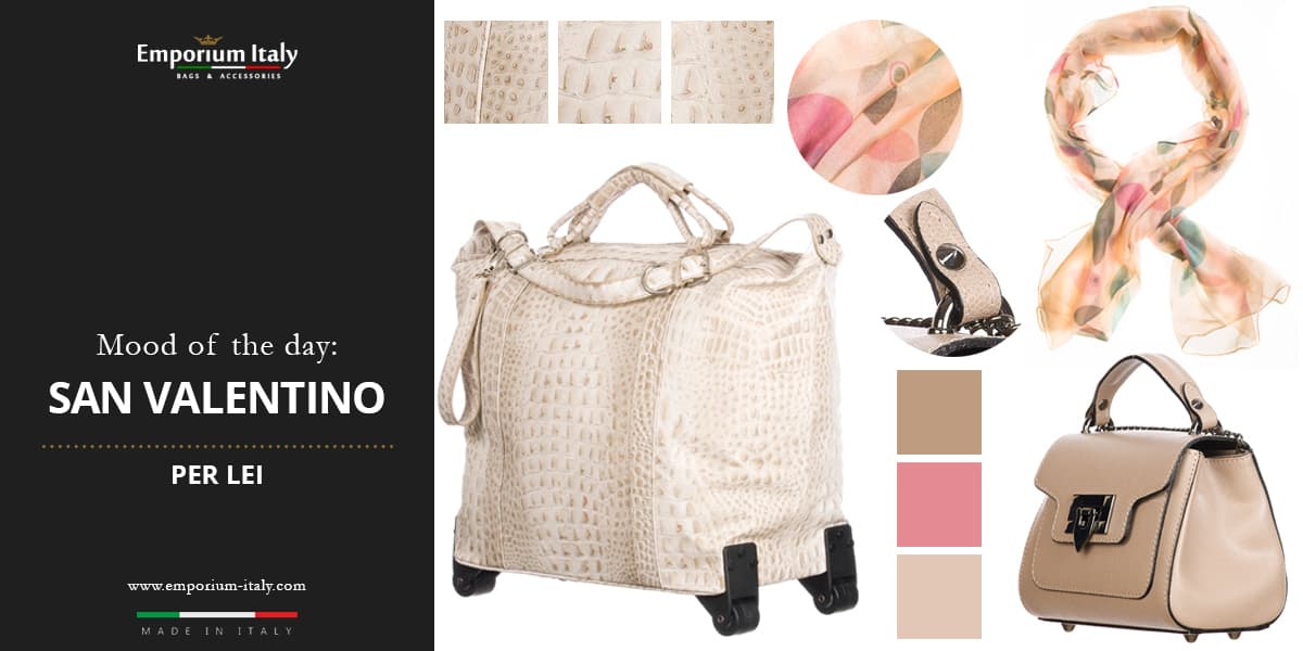 Moodboard: San Valentino 2022 Lei - Borsa, borsone da viaggio e foulard