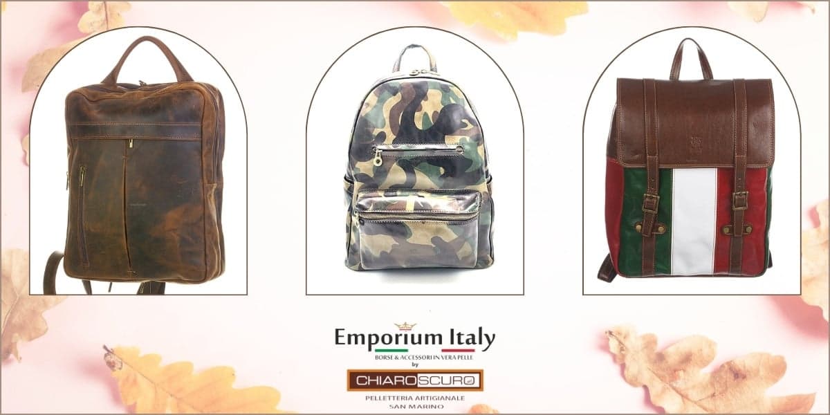 Men's real leather backpacks: the essential for fall winter 2024